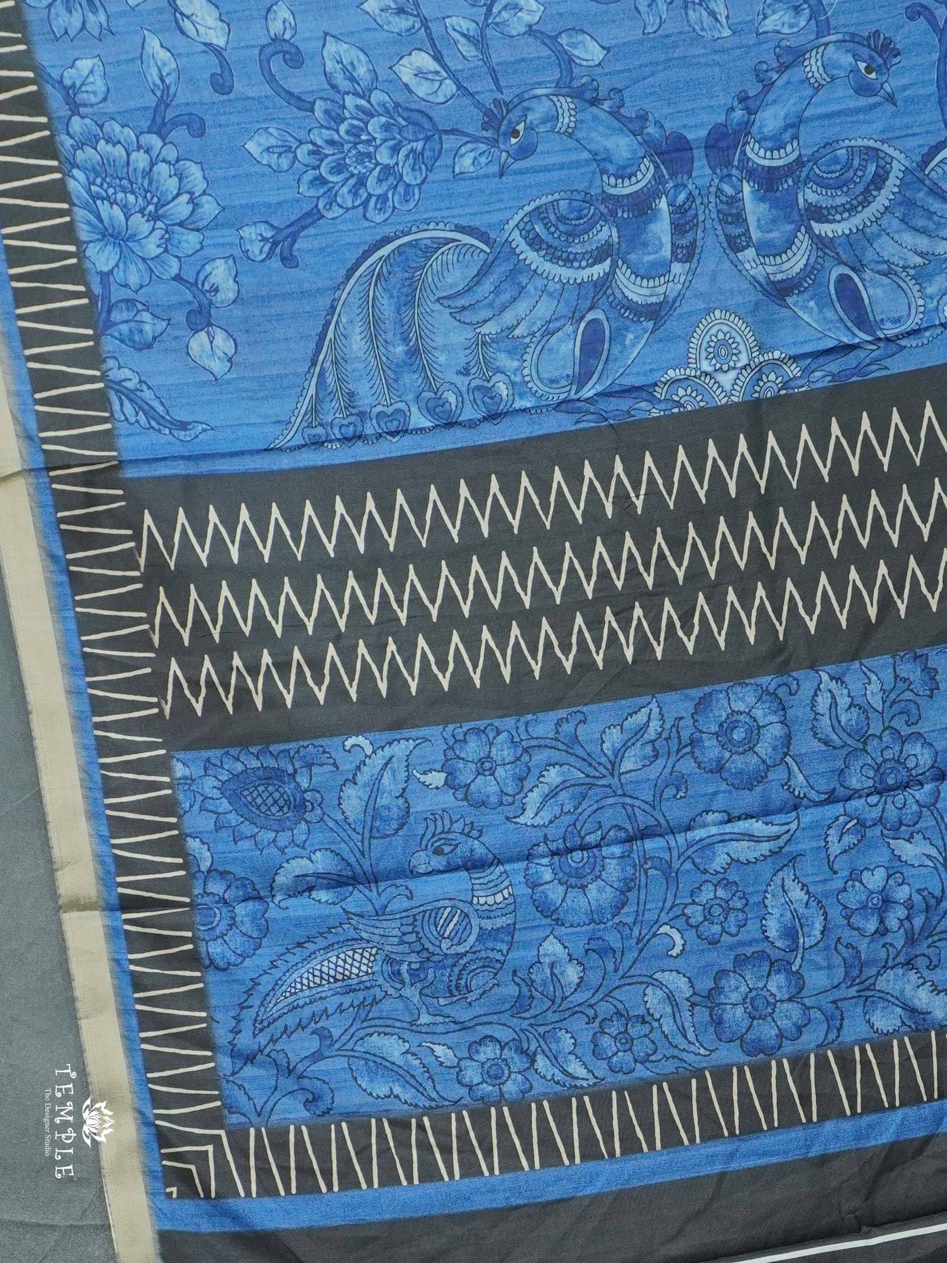 Printed Tussar Saree | TTDS2627