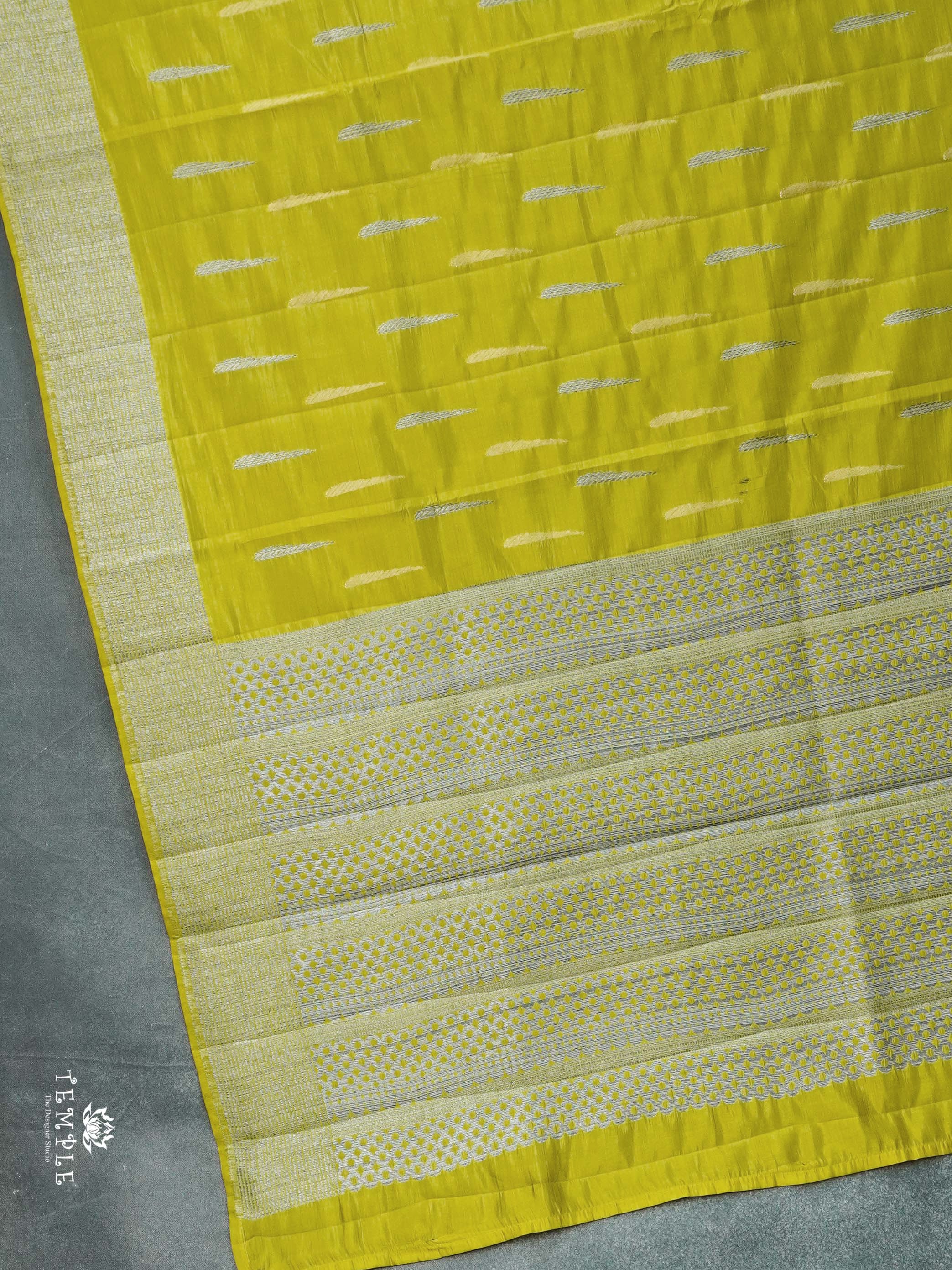 Semi Tussar Silk Saree(Lemon Yellow) | TTDS1953 | PRE BOOKING