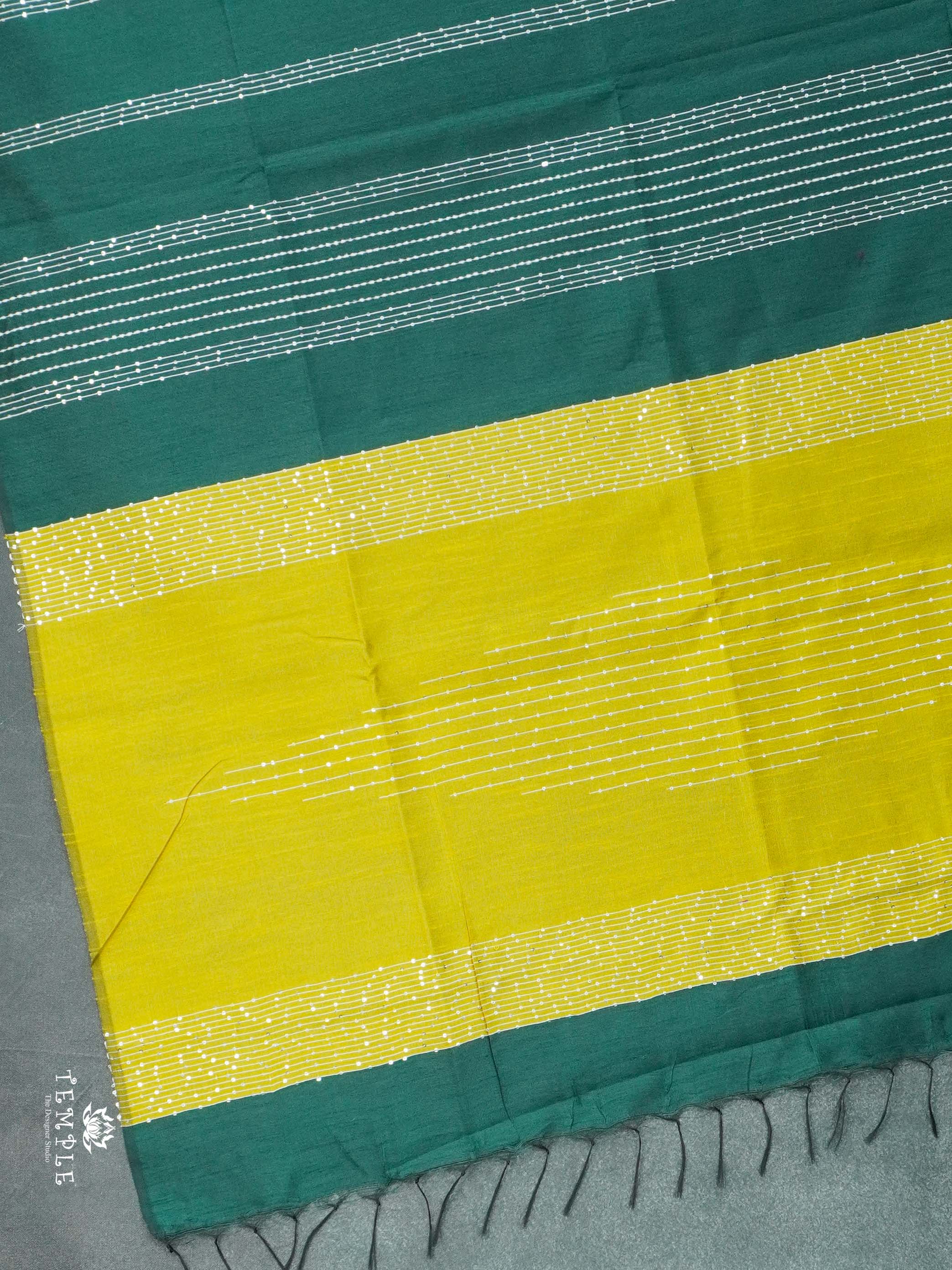Raw Silk Saree with sequins Work | TTDS2100