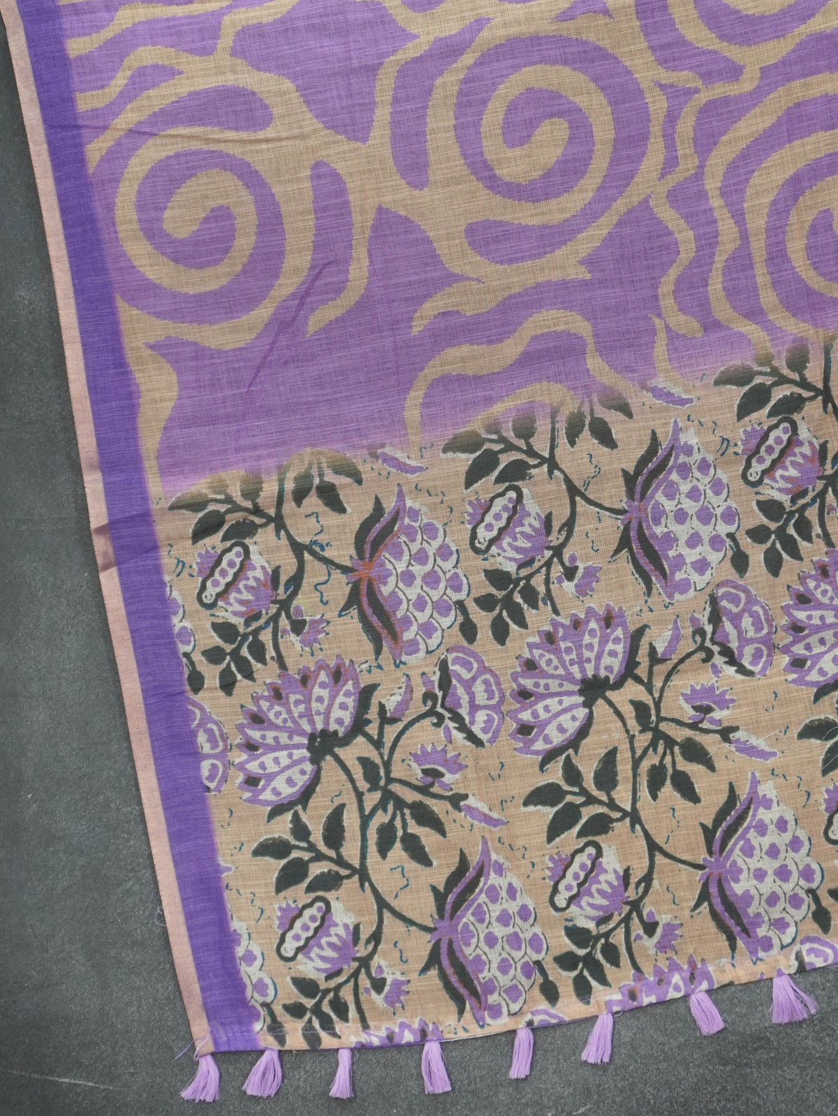 Linen Cotton Saree | TTDS3544