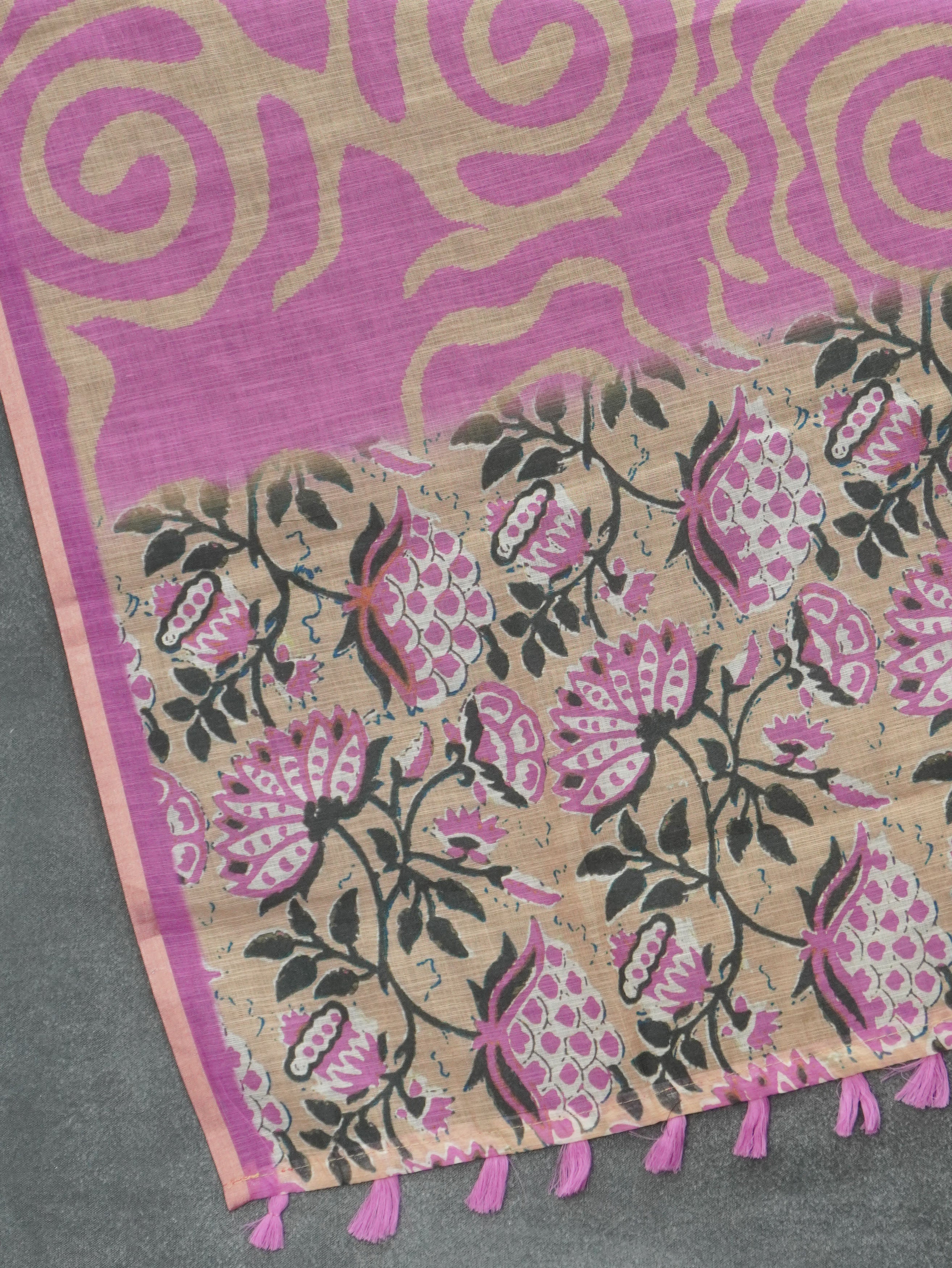 Linen Cotton Saree | TTDS3544