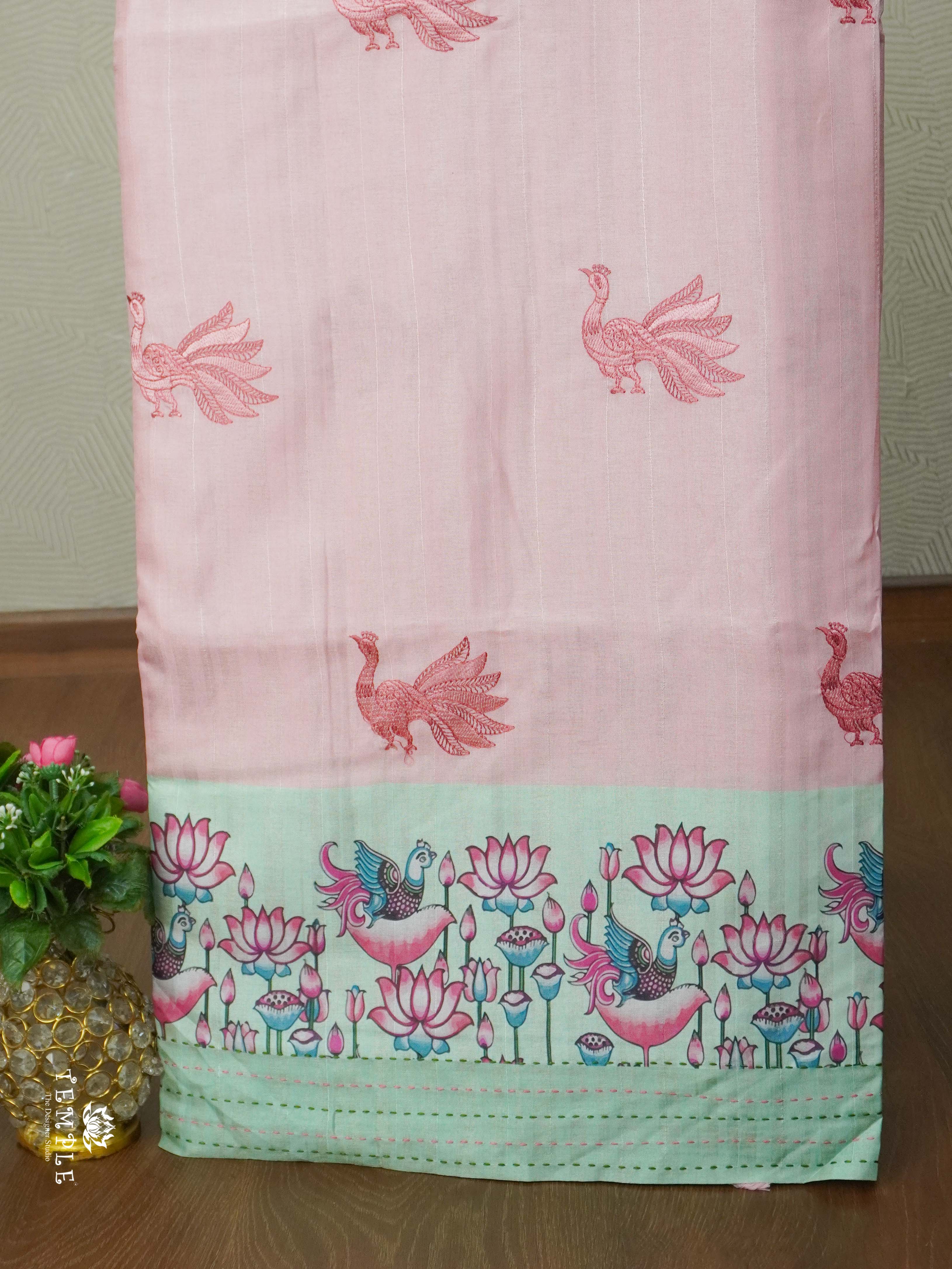 Embroidered Art Silk Saree | TTDS2629