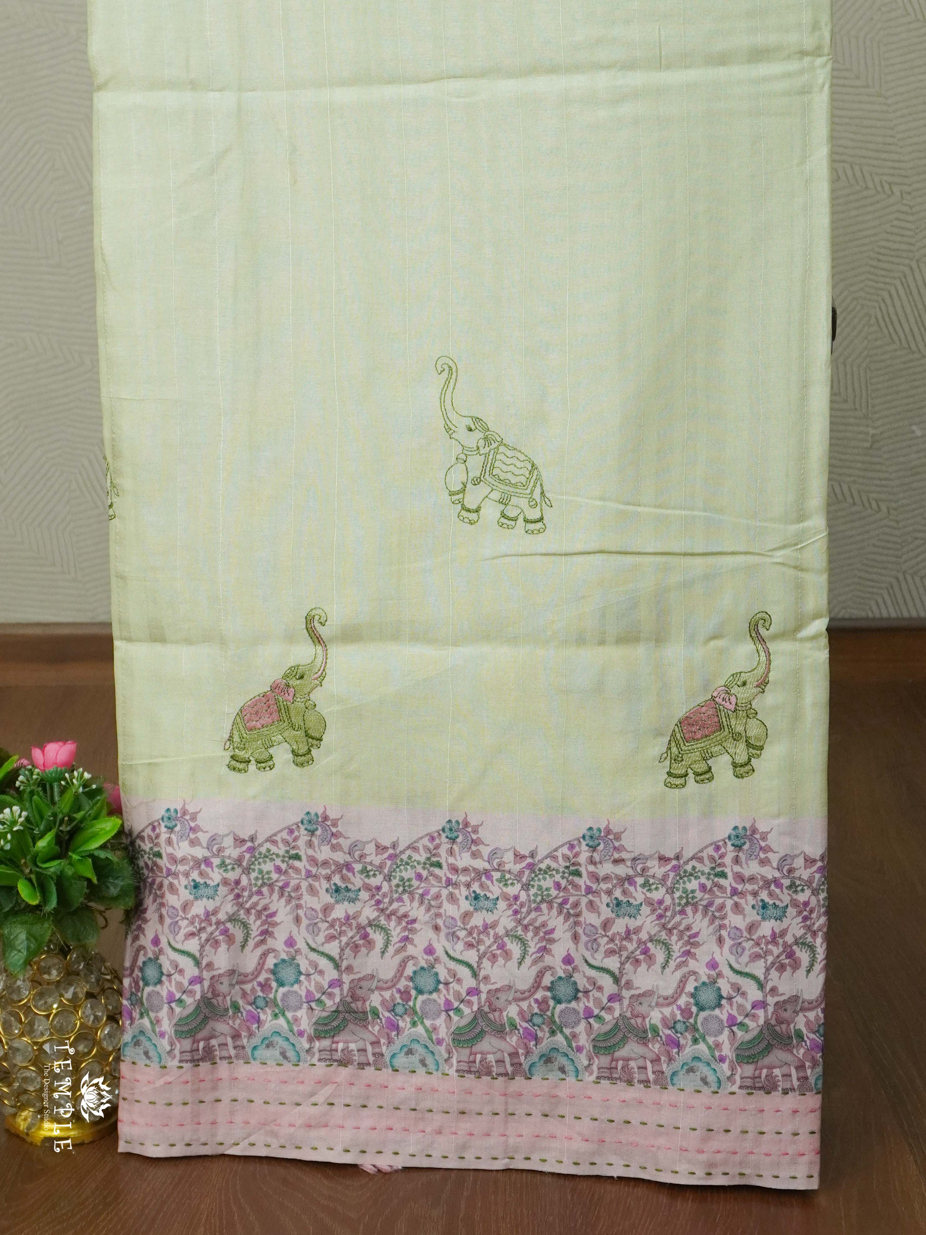 Embroidered Art Silk Saree | TTDS2629