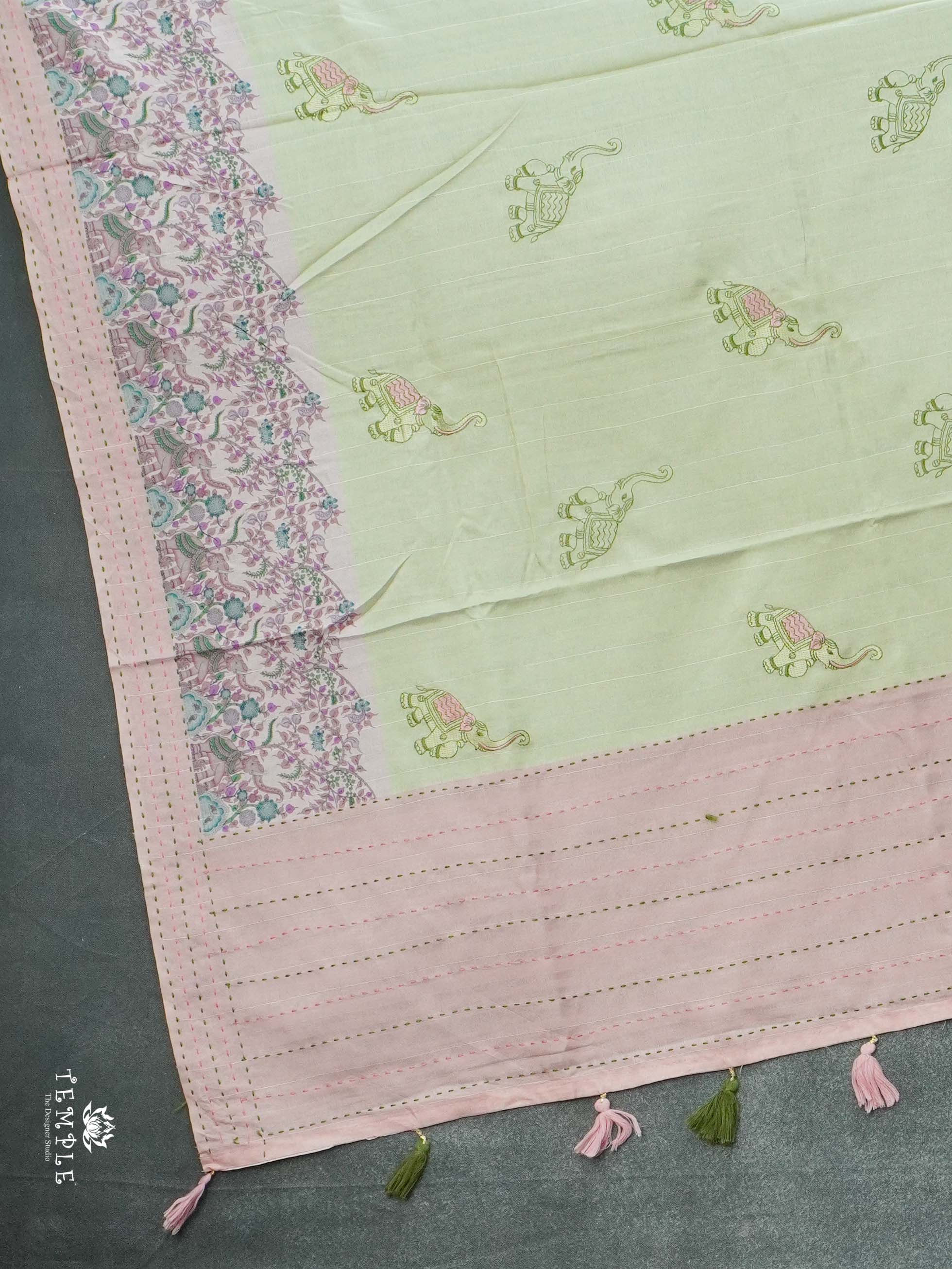 Embroidered Art Silk Saree | TTDS2629