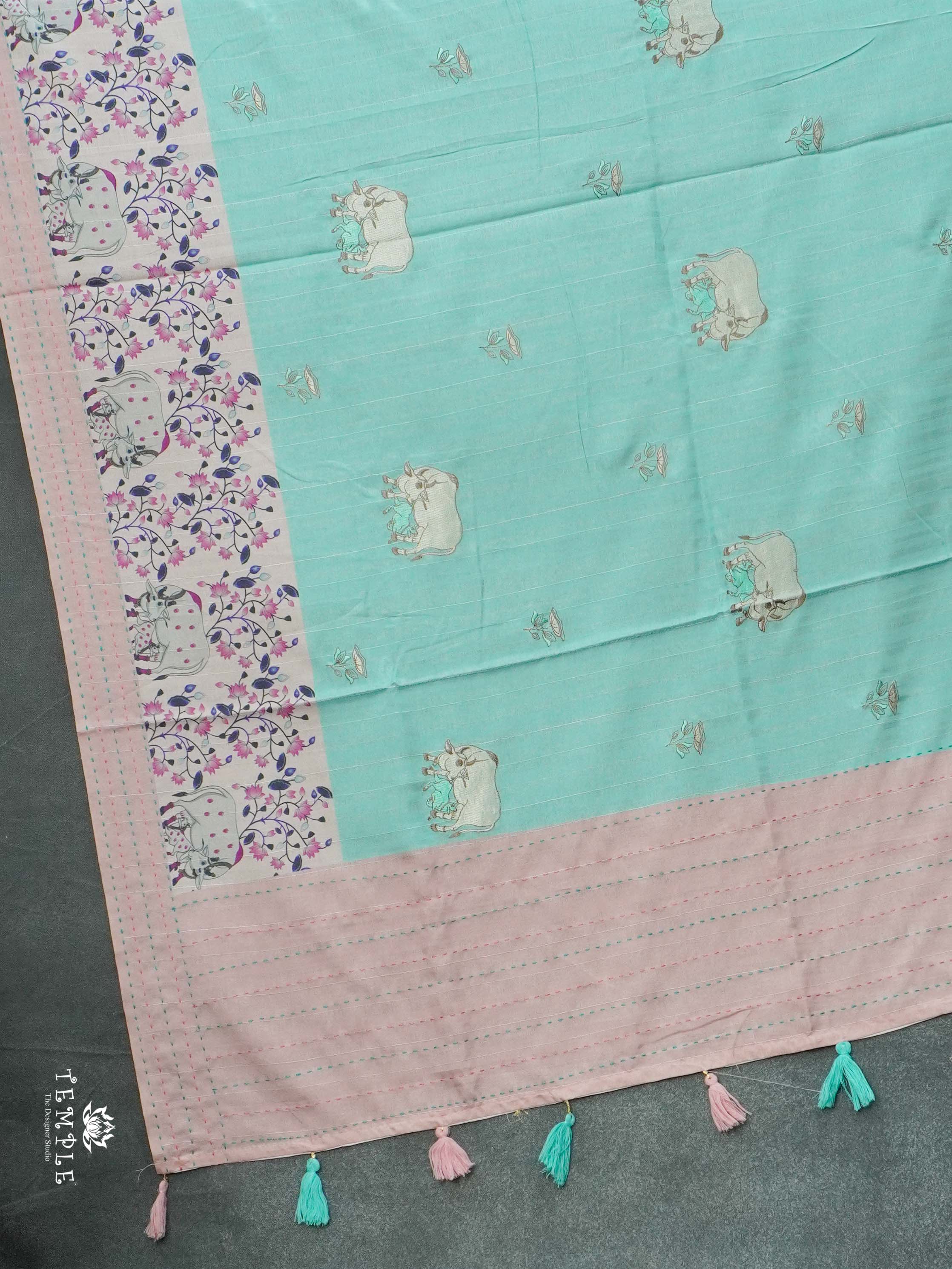 Printed Matka Silk Saree | TTDS2629