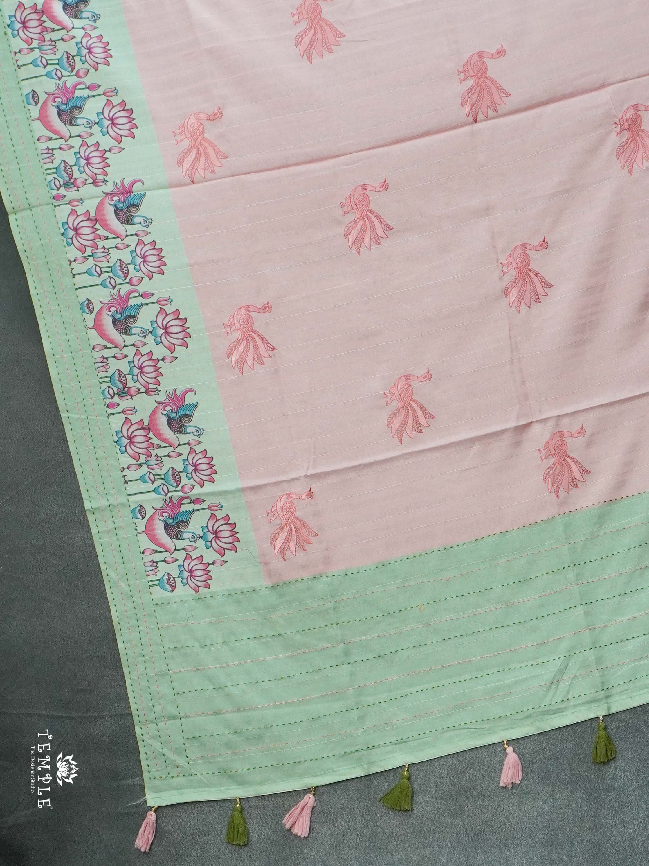 Embroidered Art Silk Saree | TTDS2629