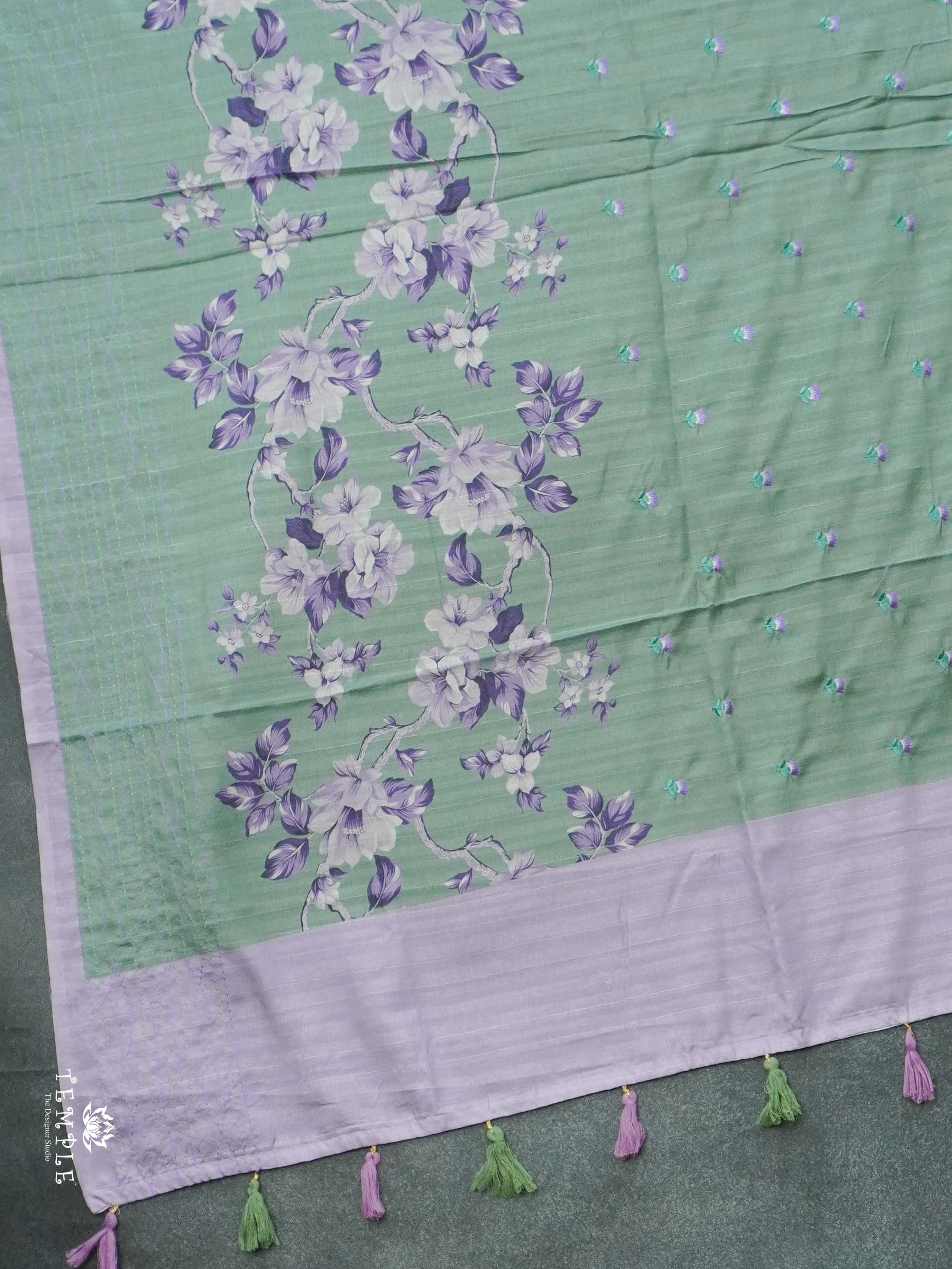 Embroidered Art Silk Saree | TTDS2630