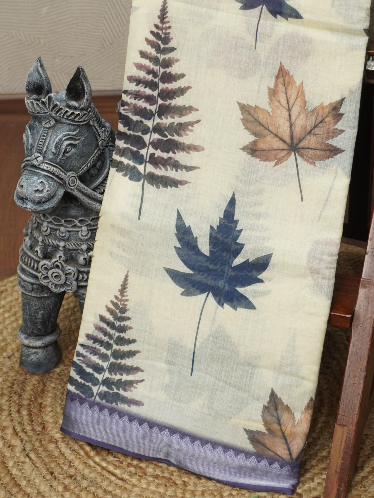 Linen Cotton Saree | TTDS3516