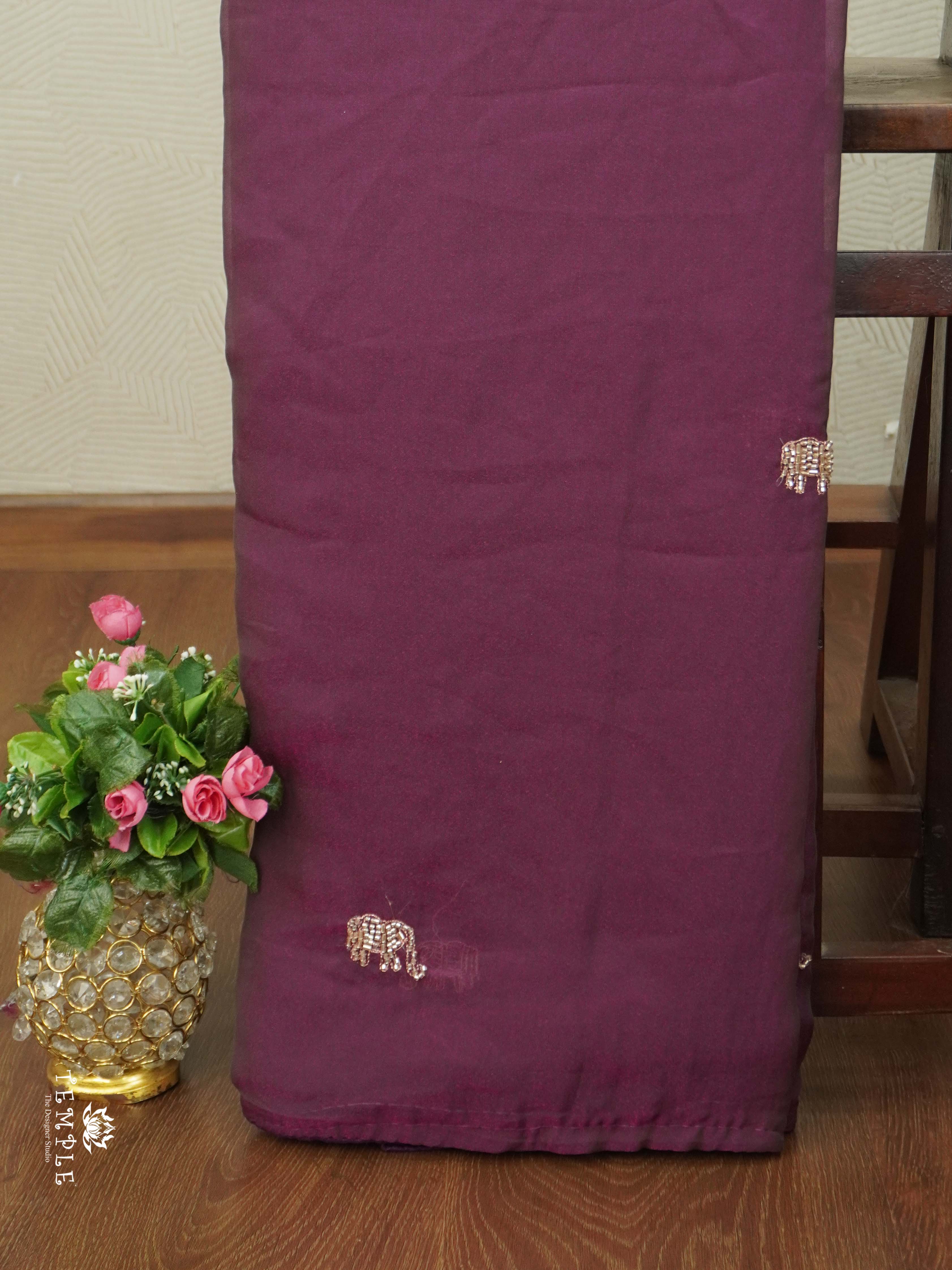 Designer Saree With Work Blouse | TTDS2646