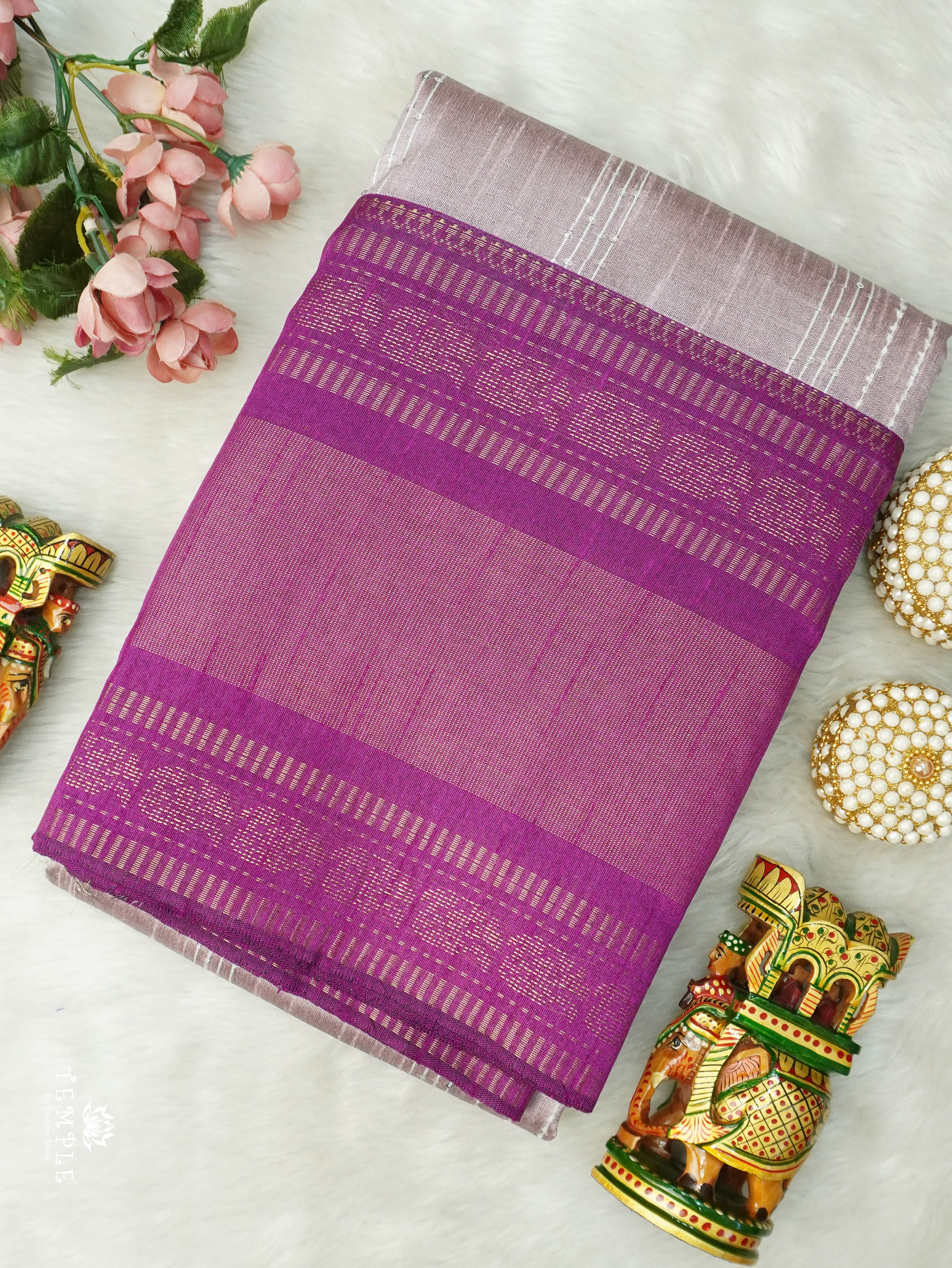 Raw Silk Saree With Sequins Work | TTDS3035