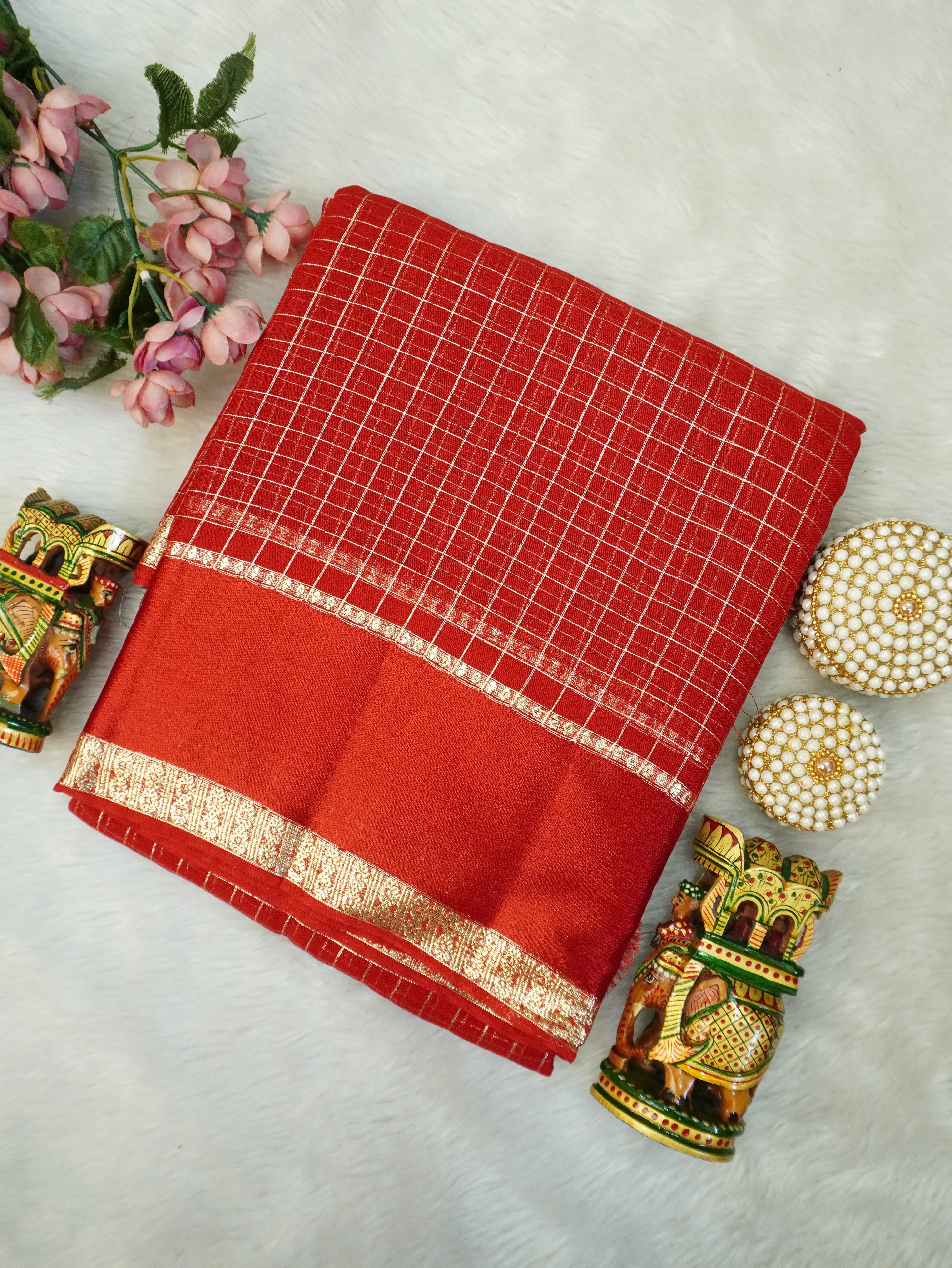 Viscose Georgetee Saree | TTDS3088
