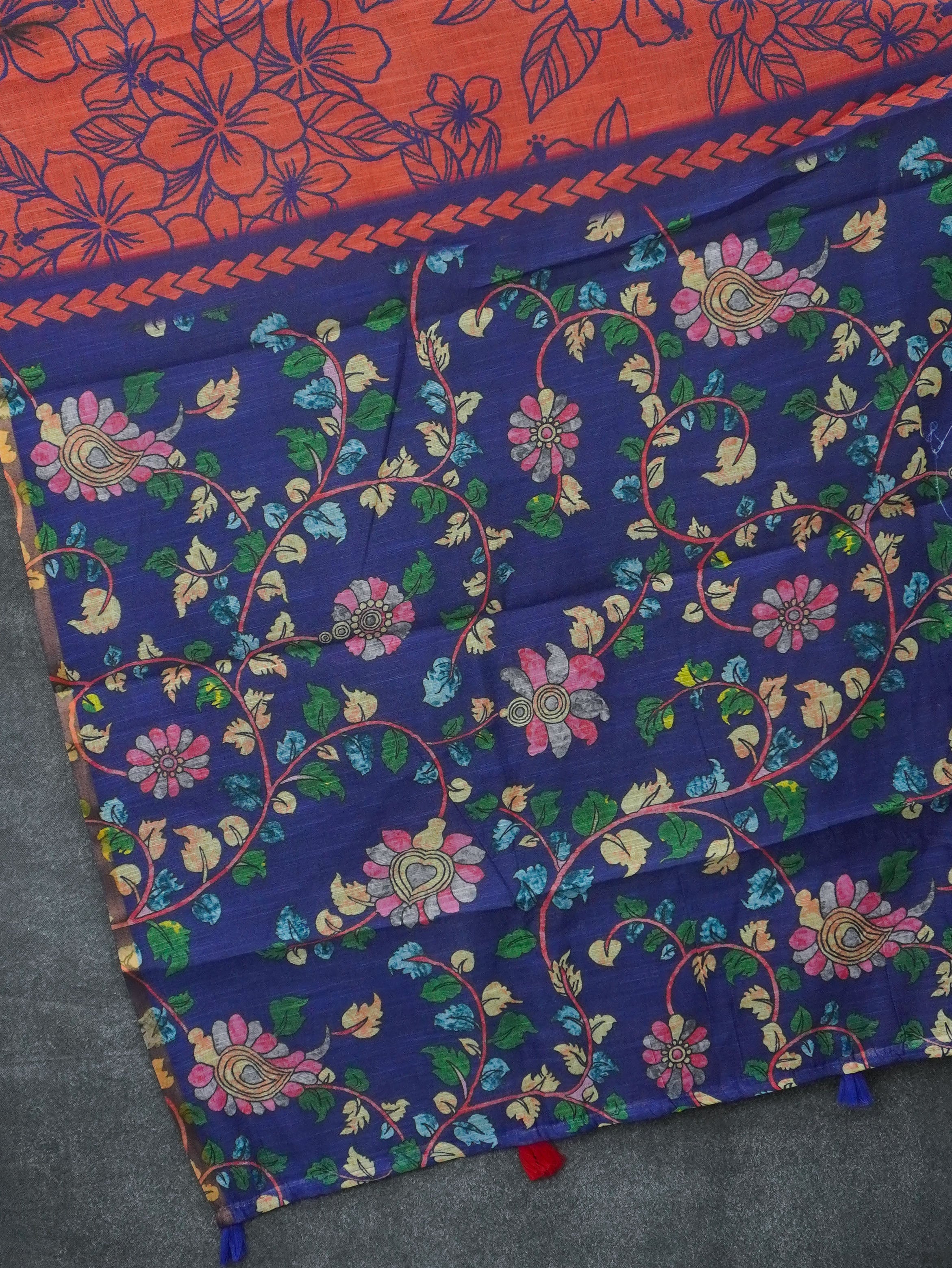 Linen Cotton Saree | TTDS3552