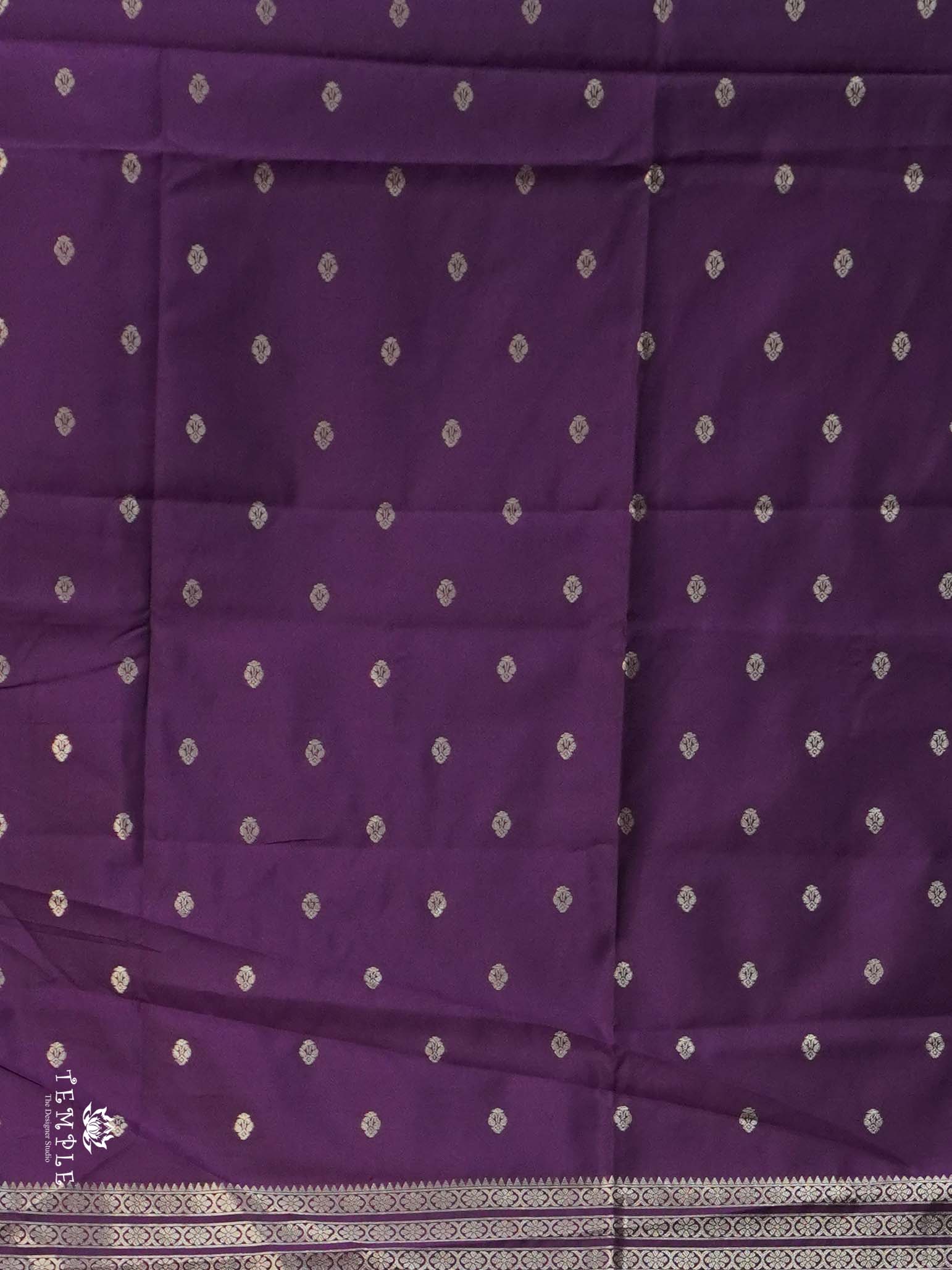 Semi Silk Saree With Zari Weaving Border | TTDS2637