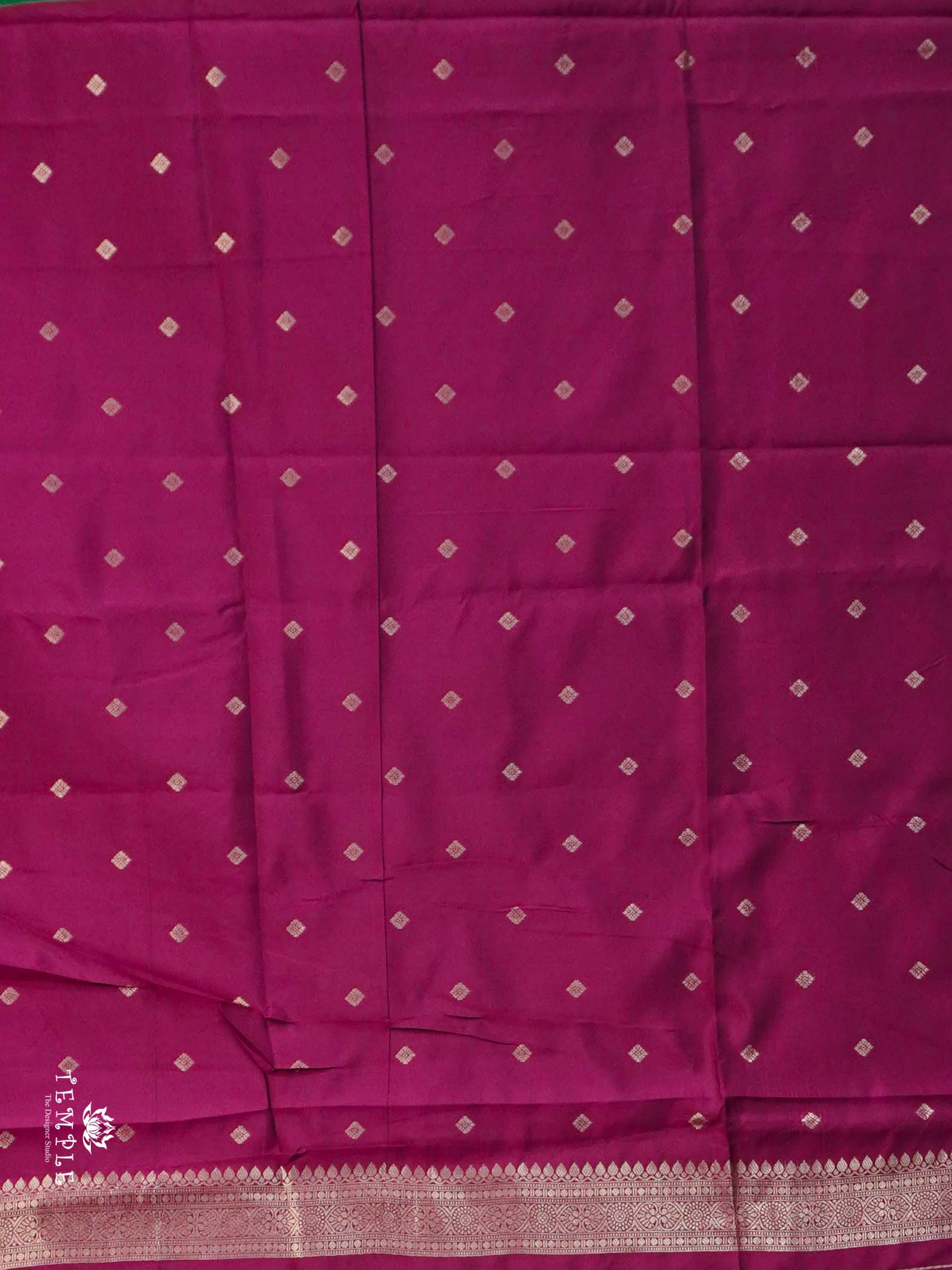 Semi Silk Saree With Zari Weaving Border | TTDS2642