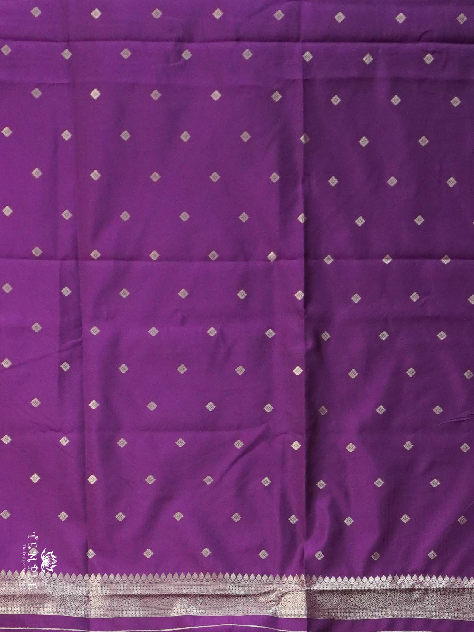 Semi Silk Saree With Zari Weaving Border | TTDS2642