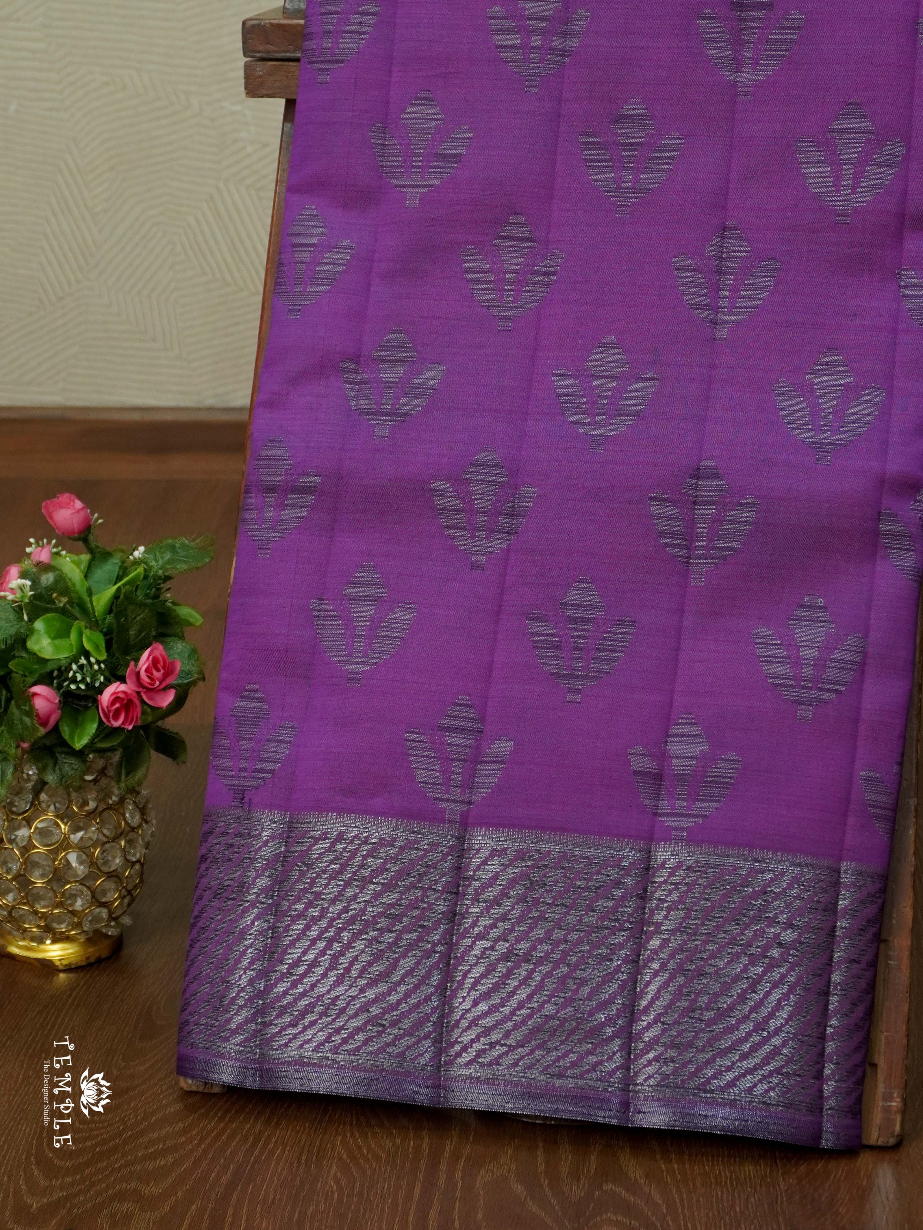 Tussar Silk Saree With Satin Border | TTDS2632 | Design 2