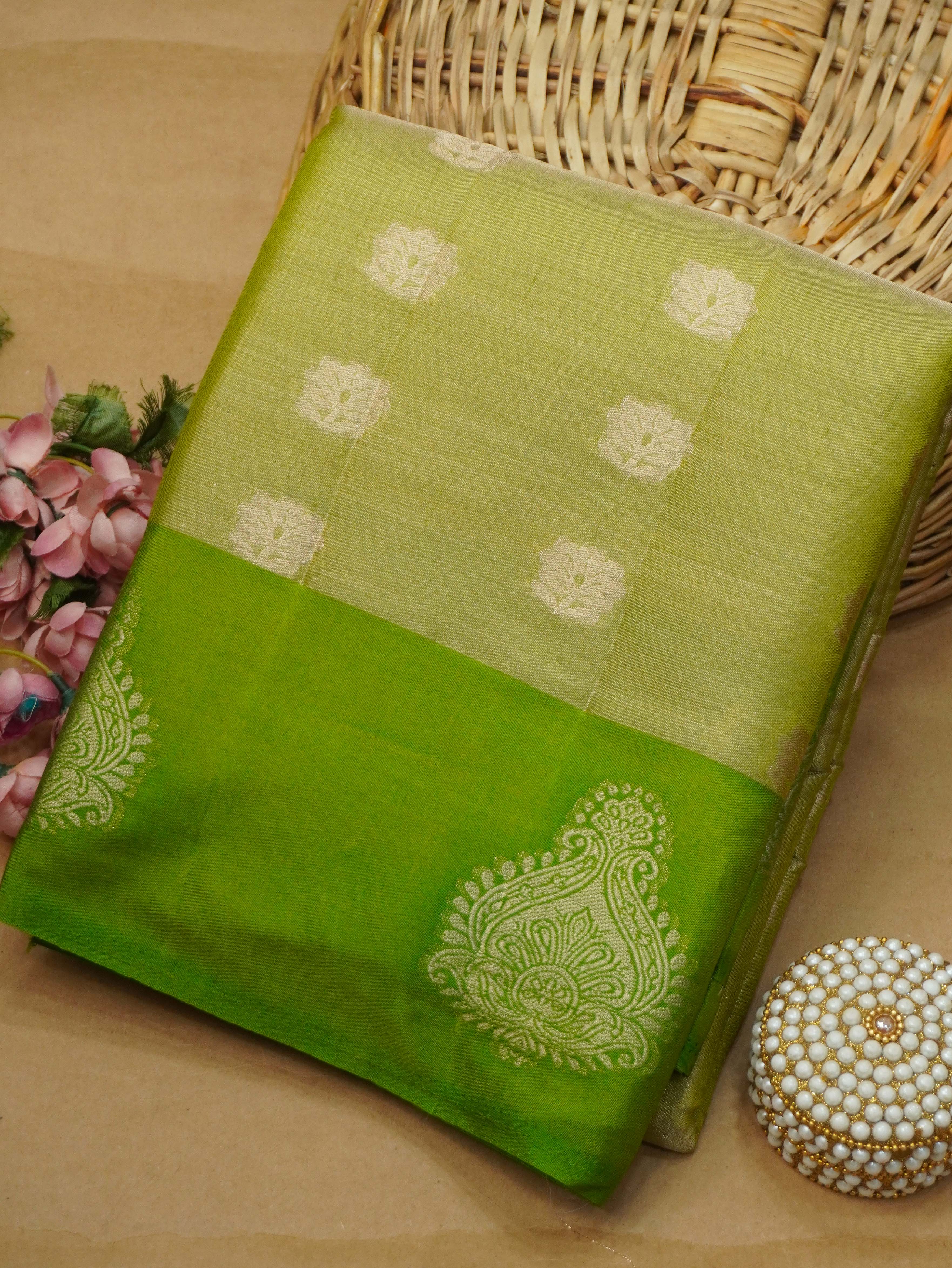 Tissue Tussar Silk Saree | TTDS3556