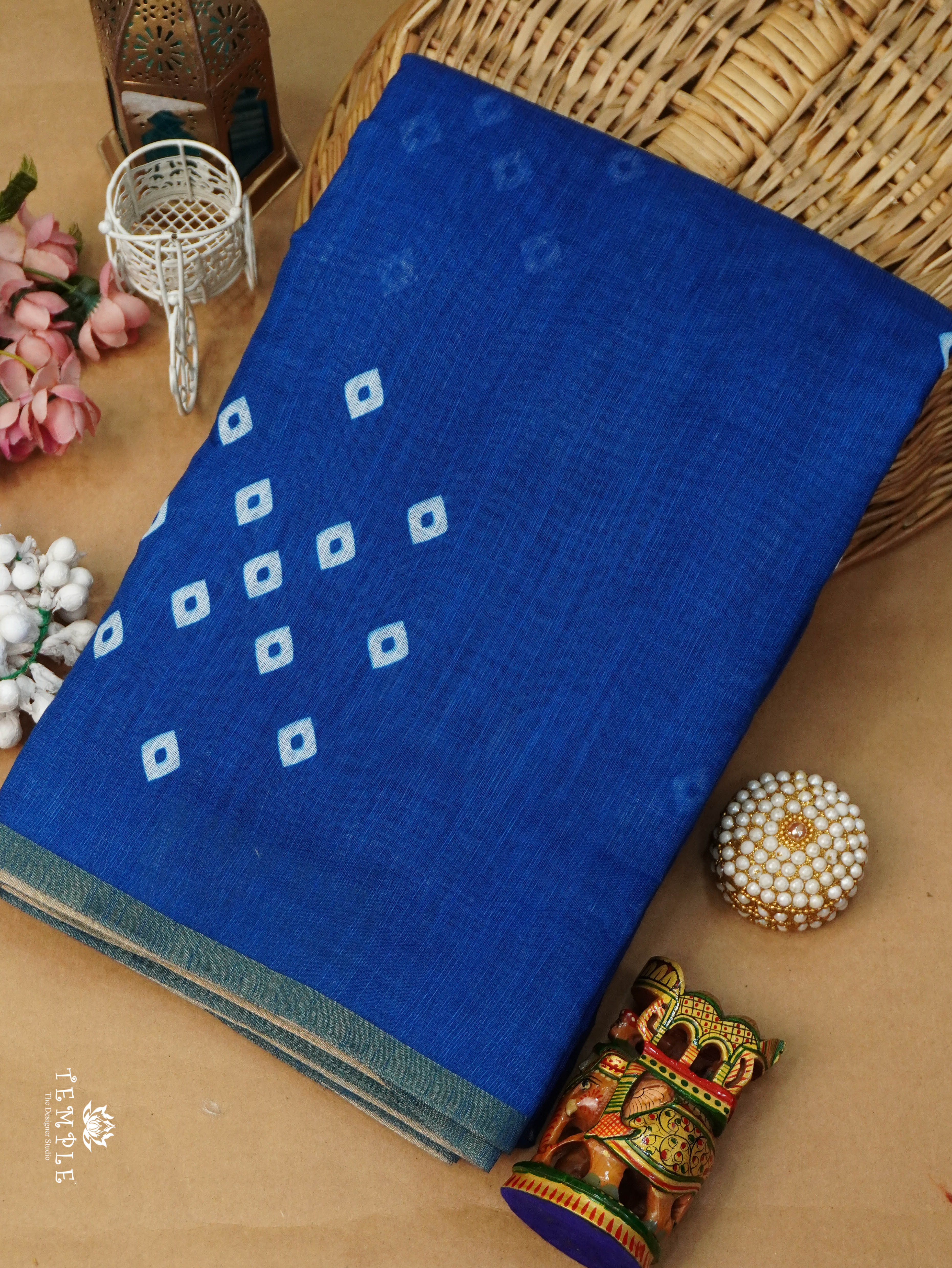 Linen Cotton Saree | TTDS3120