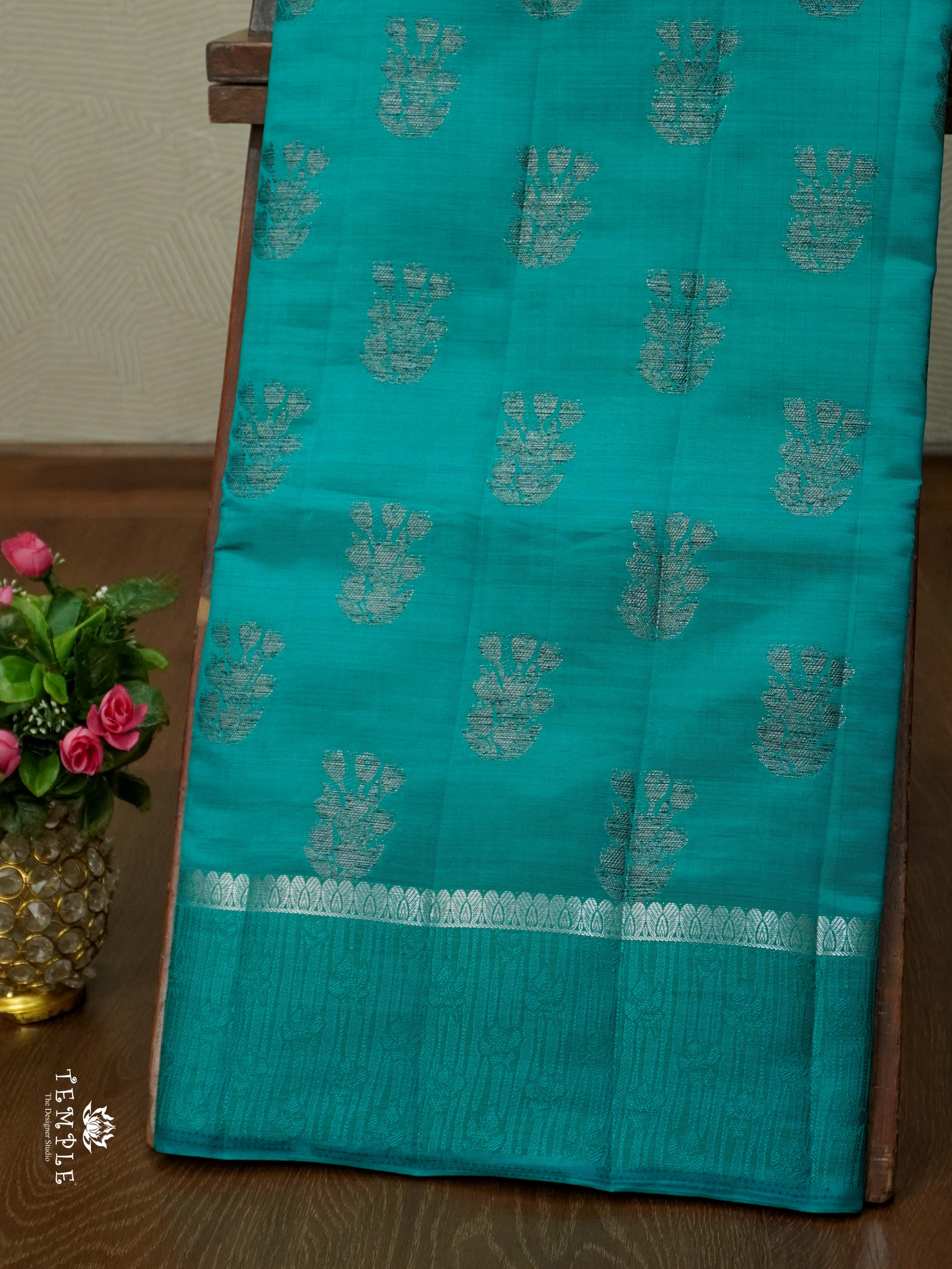 Tussar Silk Saree With Satin Border | TTDS2631 | Design 1
