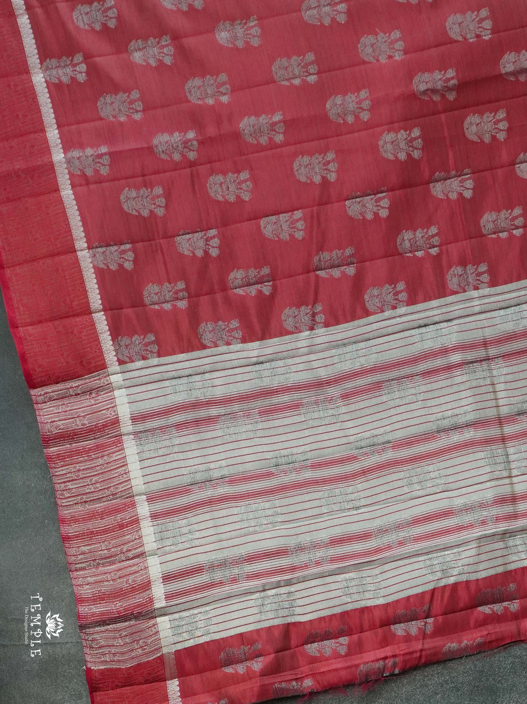 Tussar Silk Saree With Satin Border | TTDS2631 | Design 1