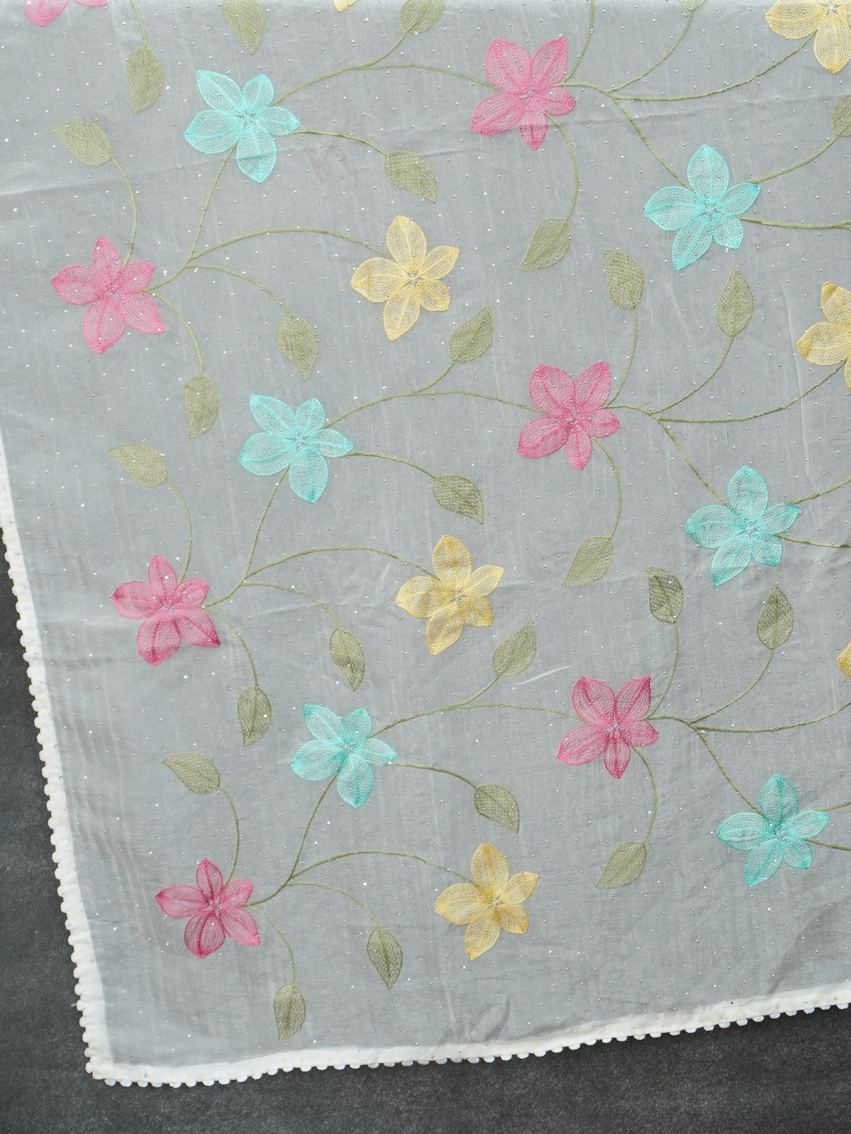 Crushed Organza Saree | TTDS3536