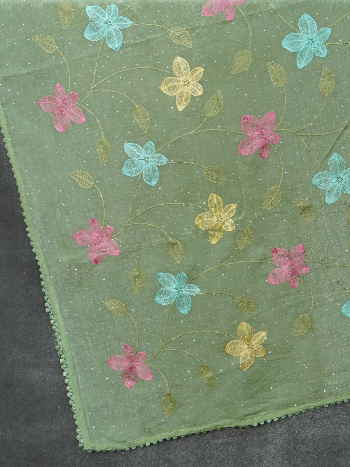 Crushed Organza Saree | TTDS3536