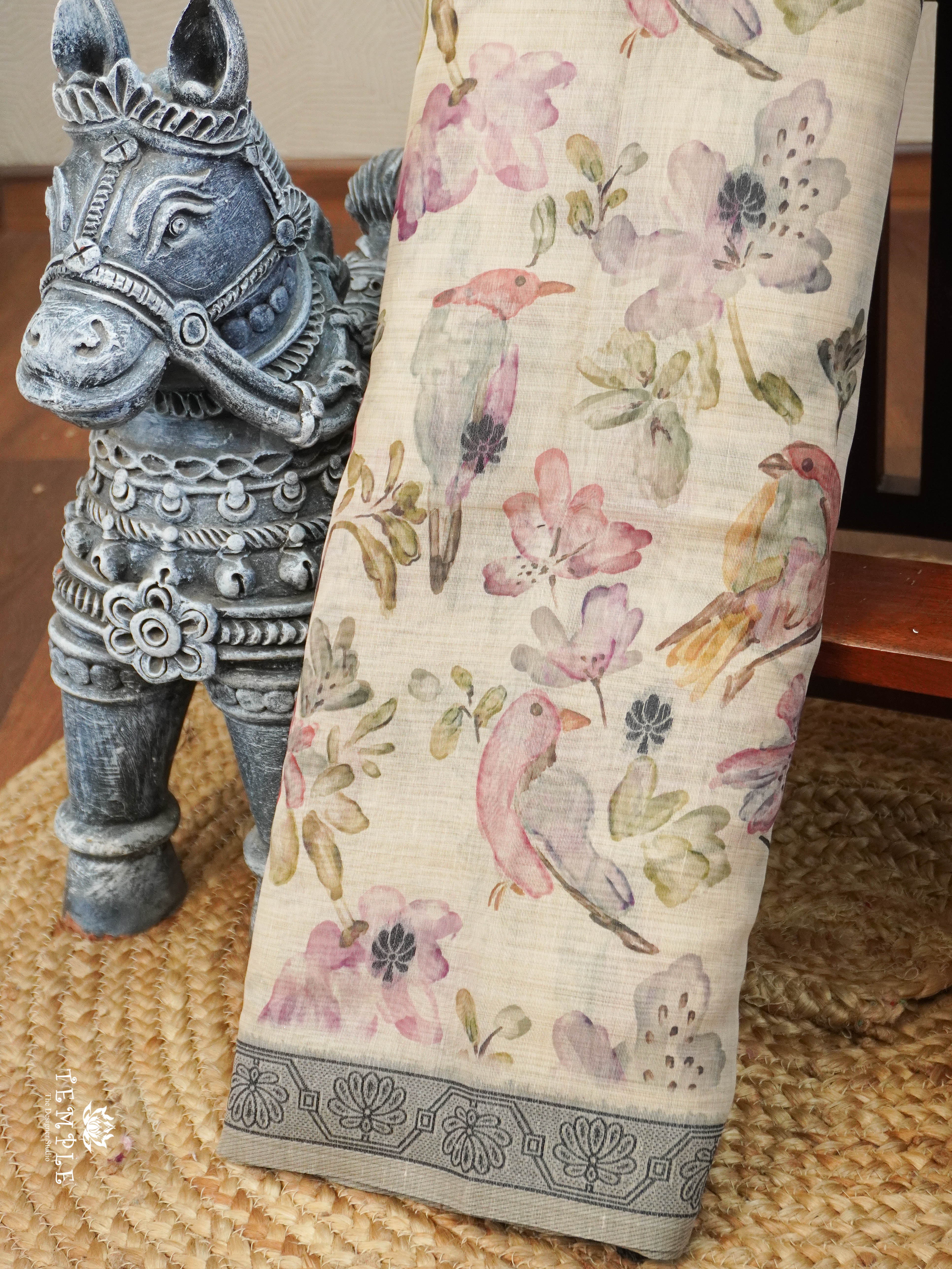 Chanderi Cotton Saree | TTDS3132