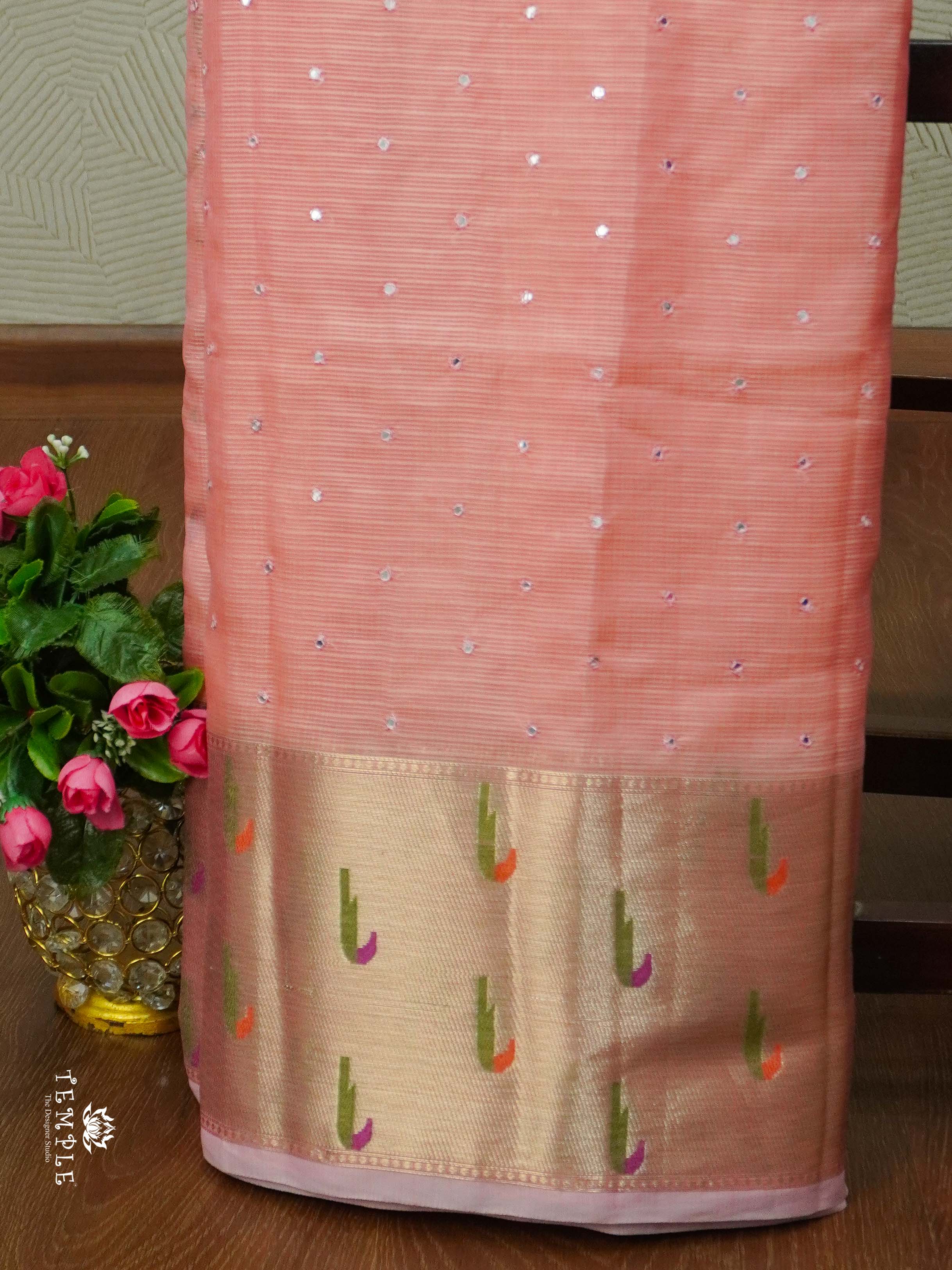 Zari Kota Saree With Applique Work | TTDS2125
