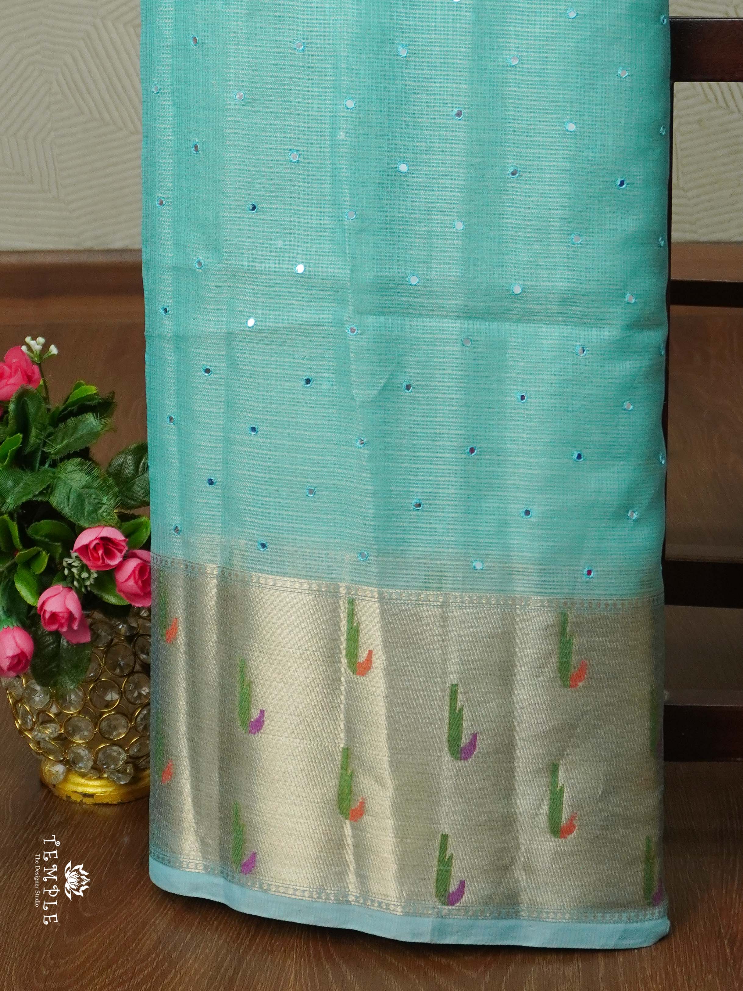 Zari Kota Saree With Applique Work | TTDS2125