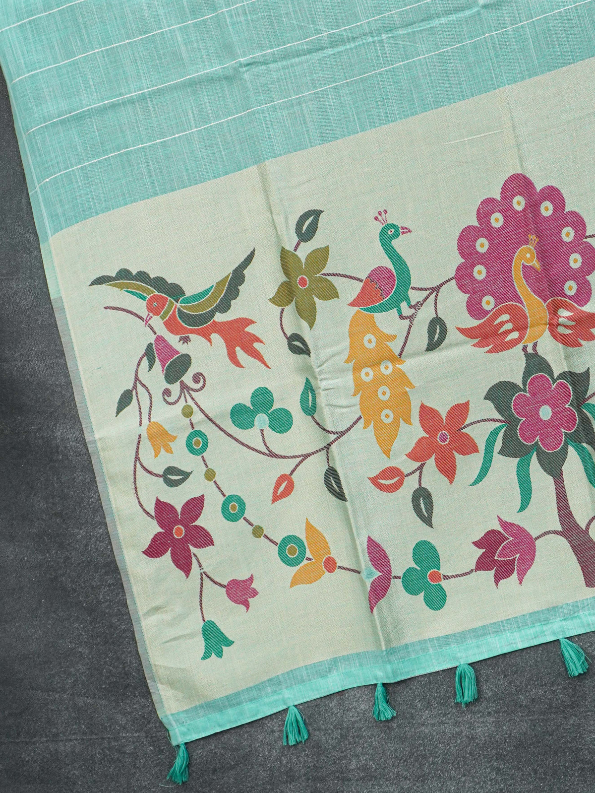 Linen Cotton Saree | TTDS3540
