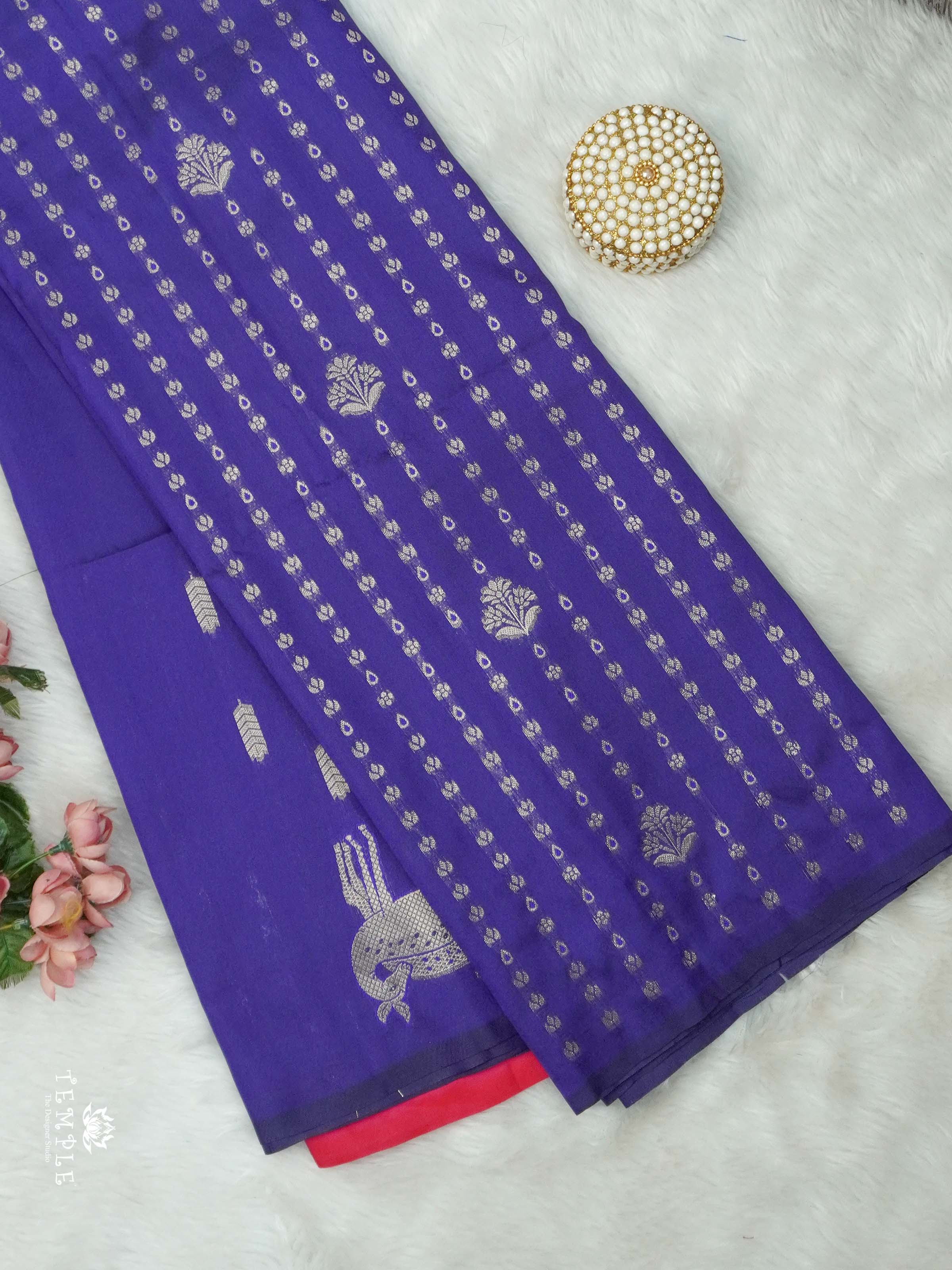 Semi Soft Silk Saree with Deer Motifs | TTDS2648