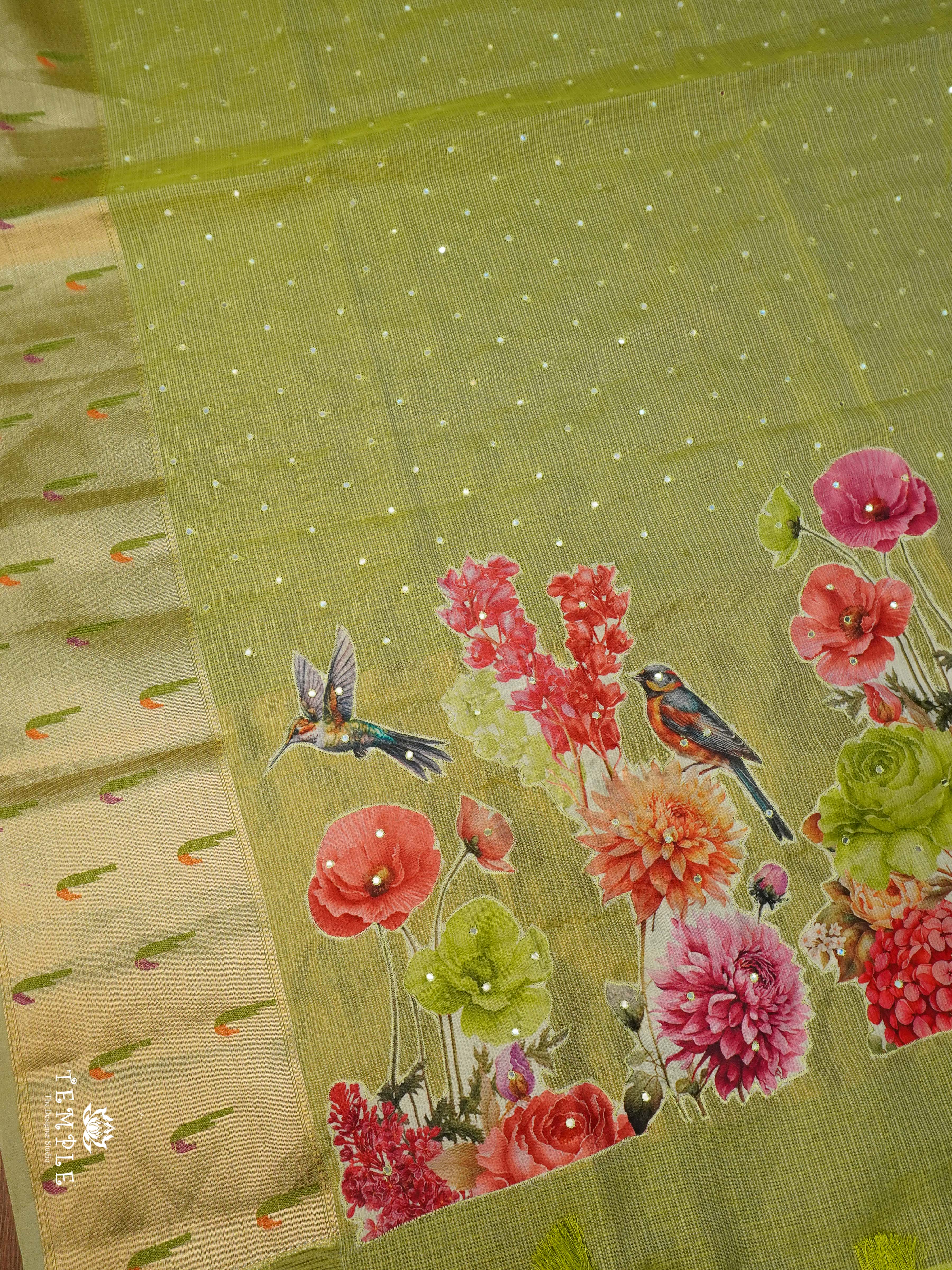 Zari Kota Saree With Applique Work | TTDS2125