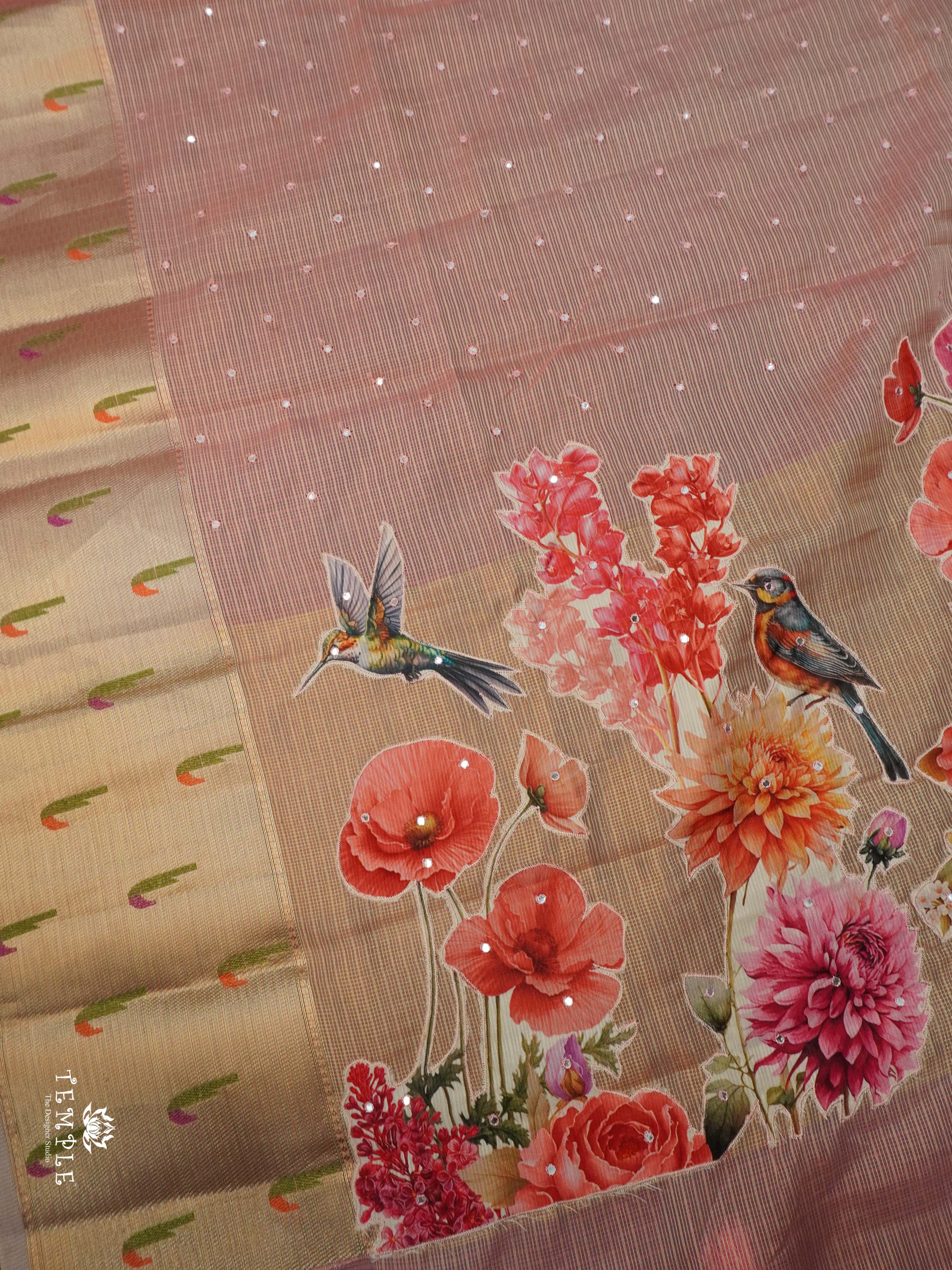 Zari Kota Saree With Applique Work | TTDS2125