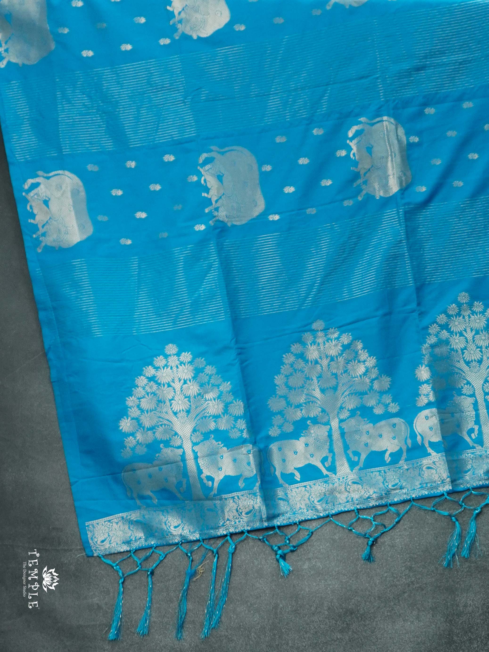 Semi Soft Silk Saree With Pichwai Motifs | TTDS2649