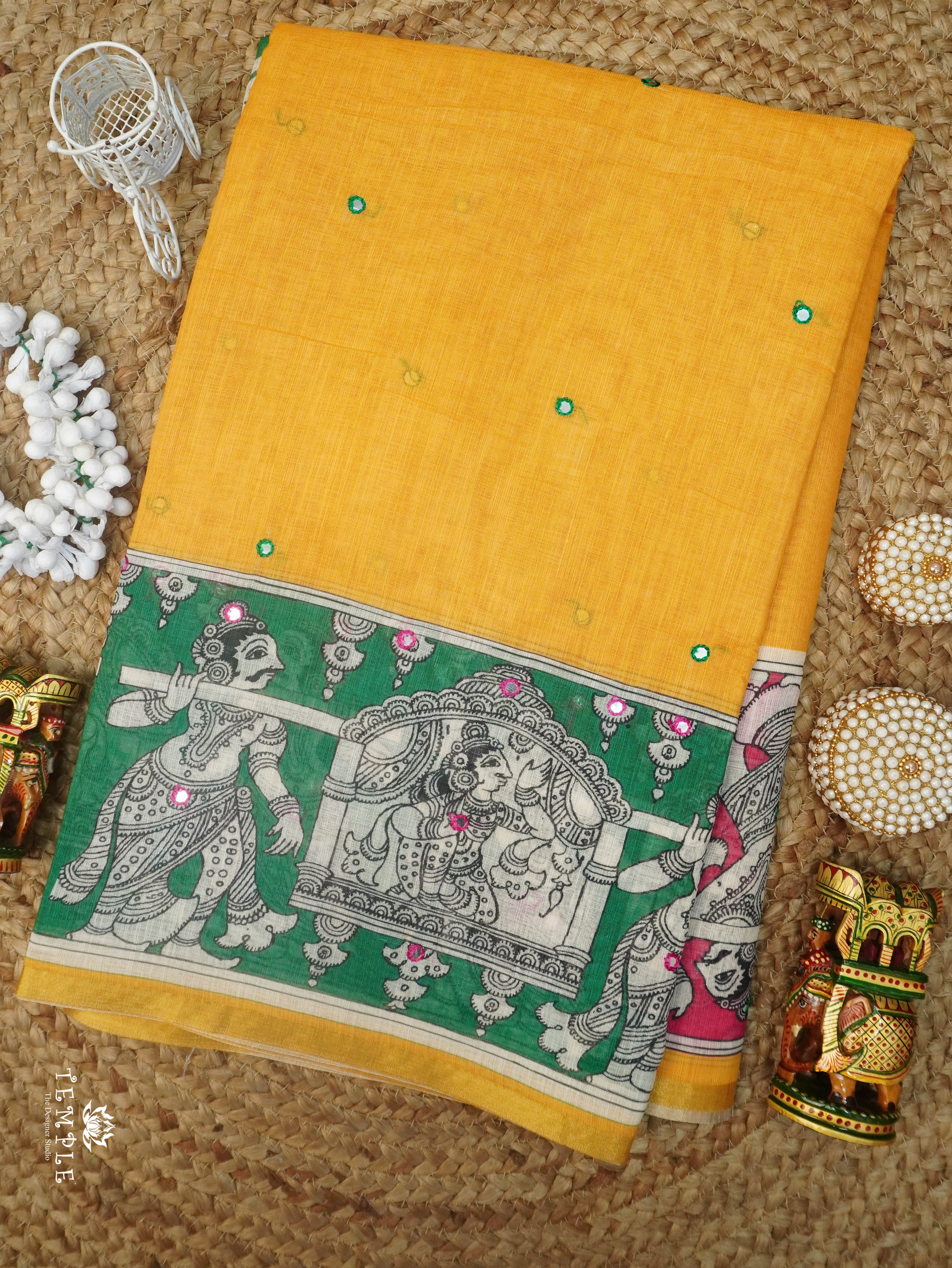Linen Cotton Saree | TTDS3143