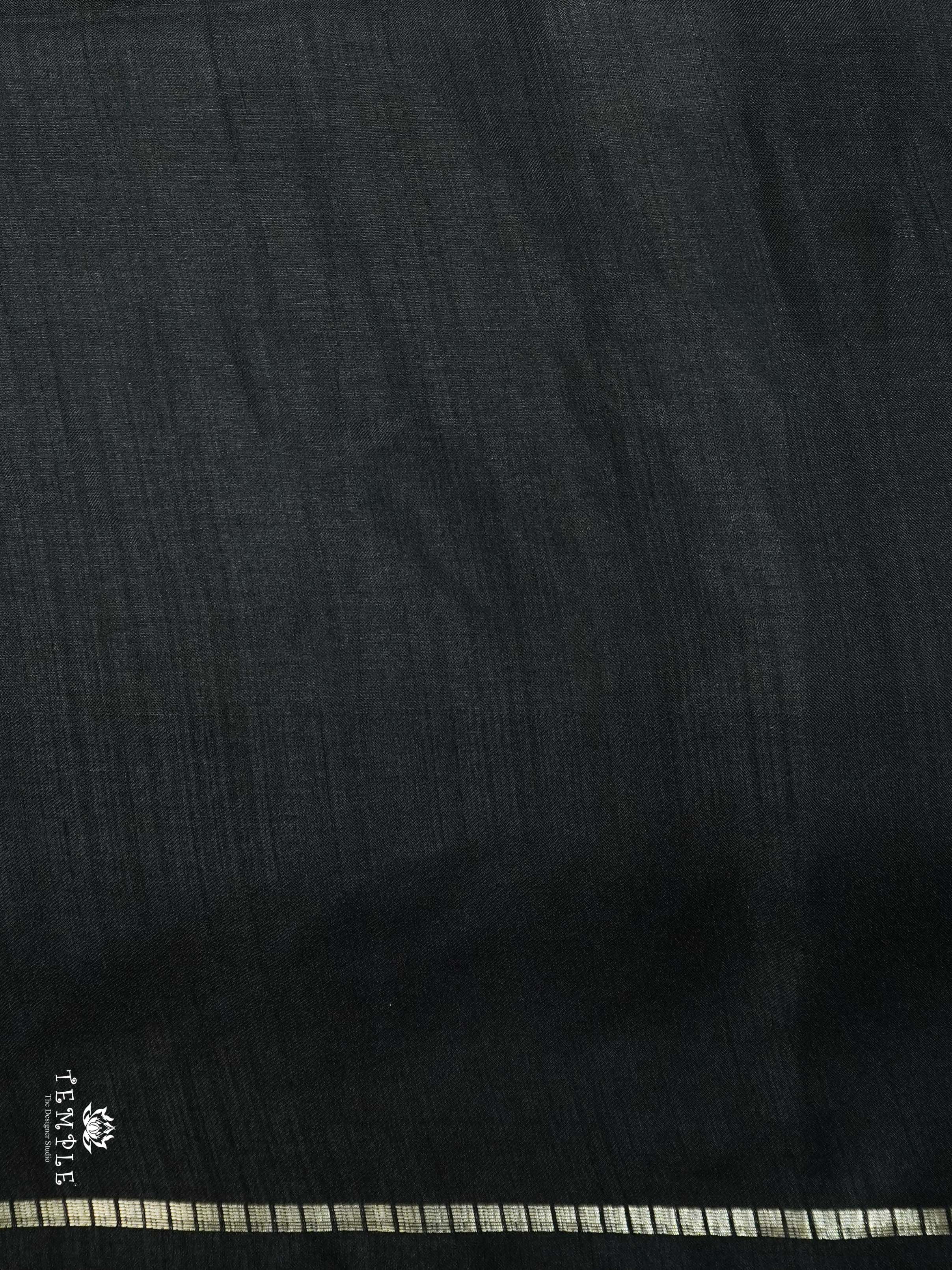 Handloom Silk Saree(black) | TTDS2639