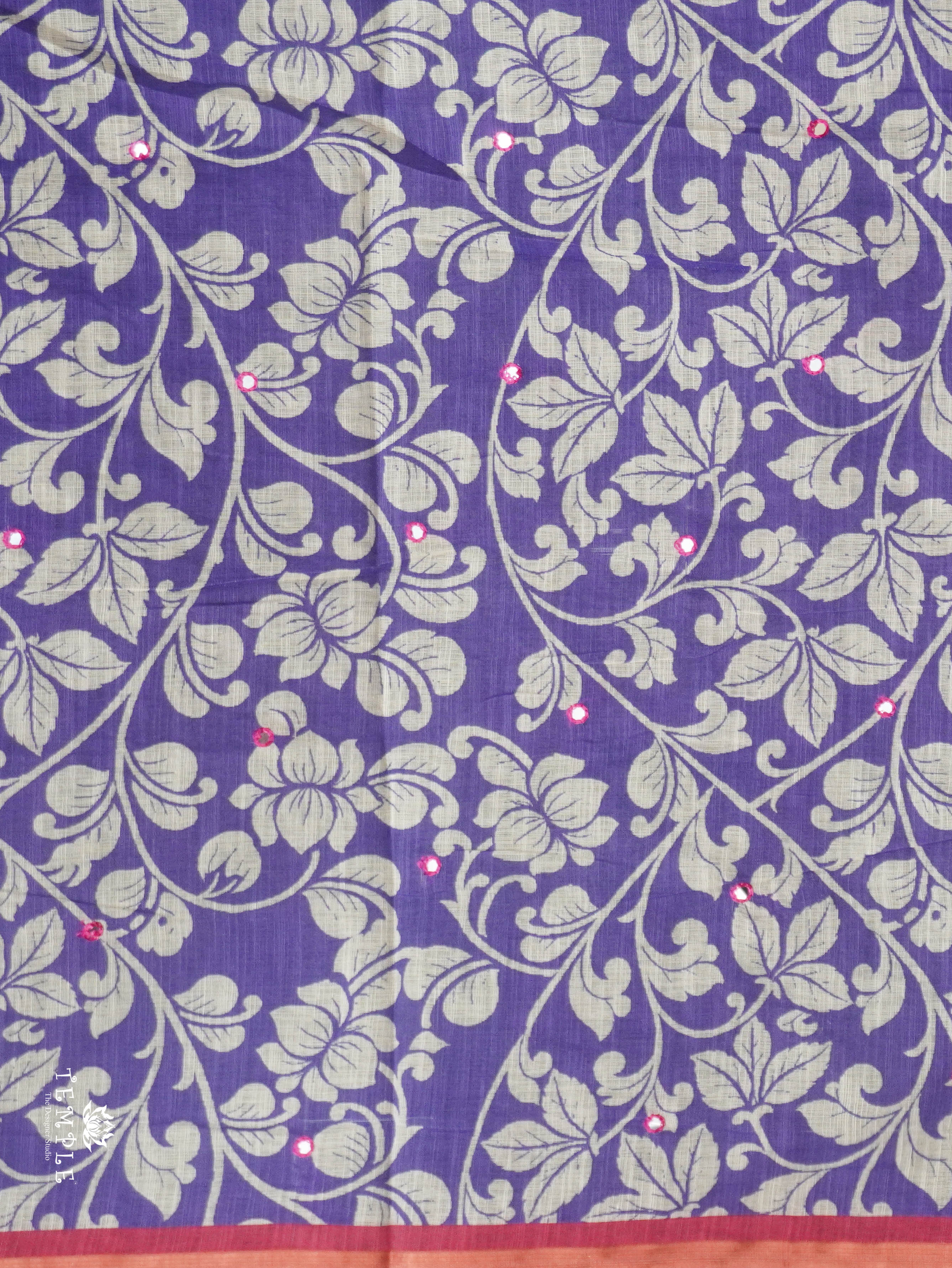 Linen Cotton Saree | TTDS3143