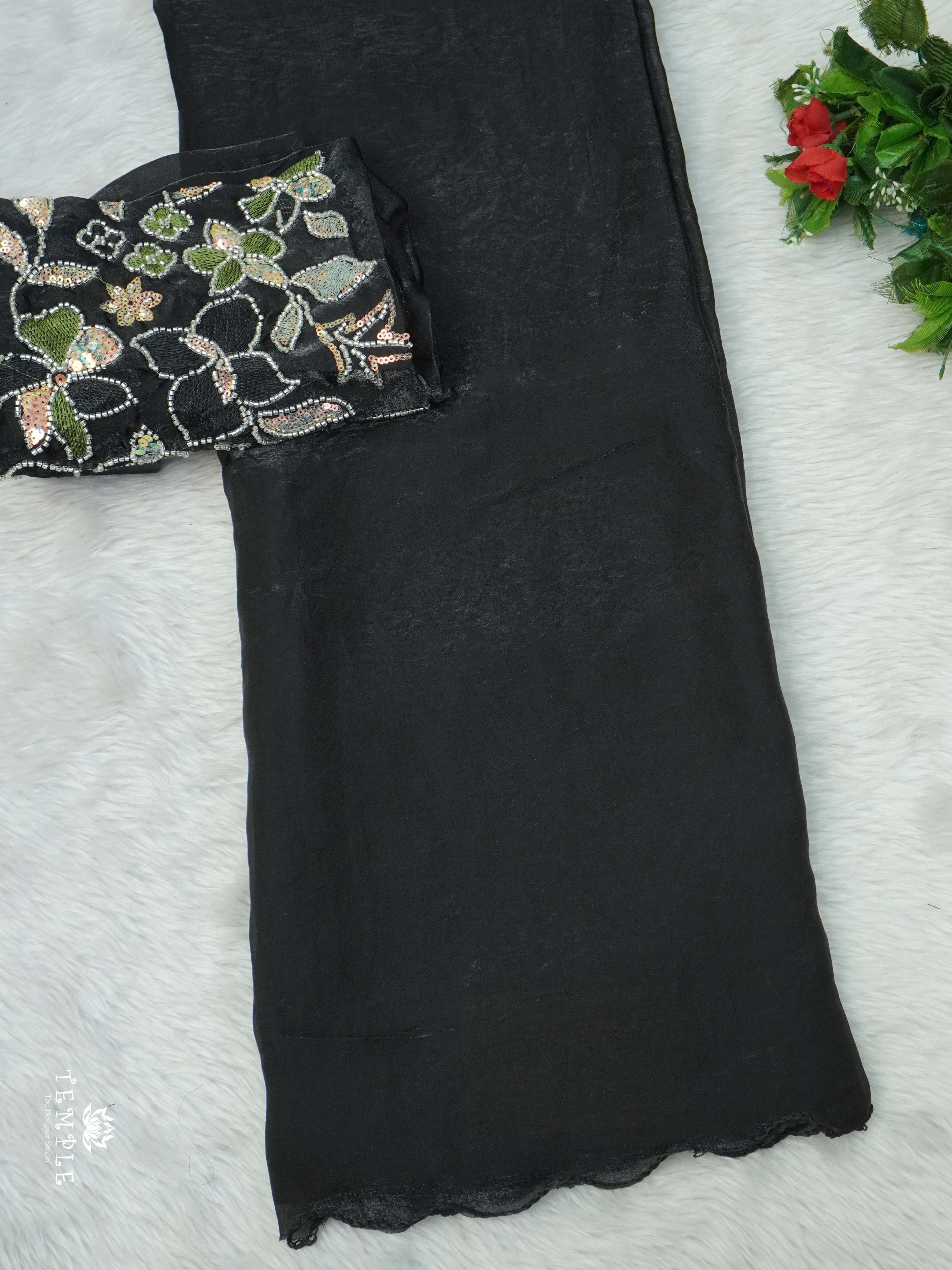 Designer Saree With Embroidery Blouse | TTDS2236