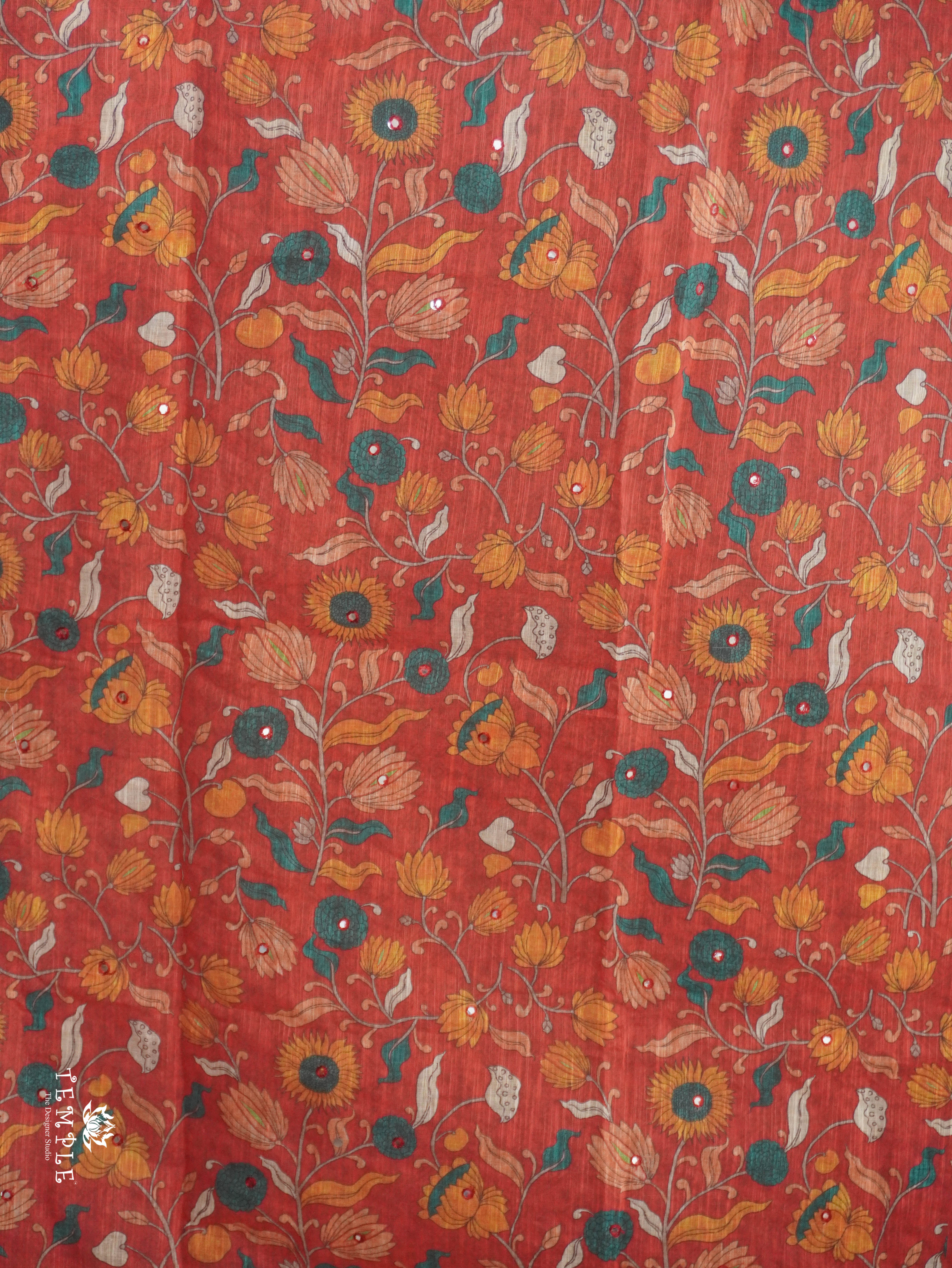 Linen Cotton Saree | TTDS3142