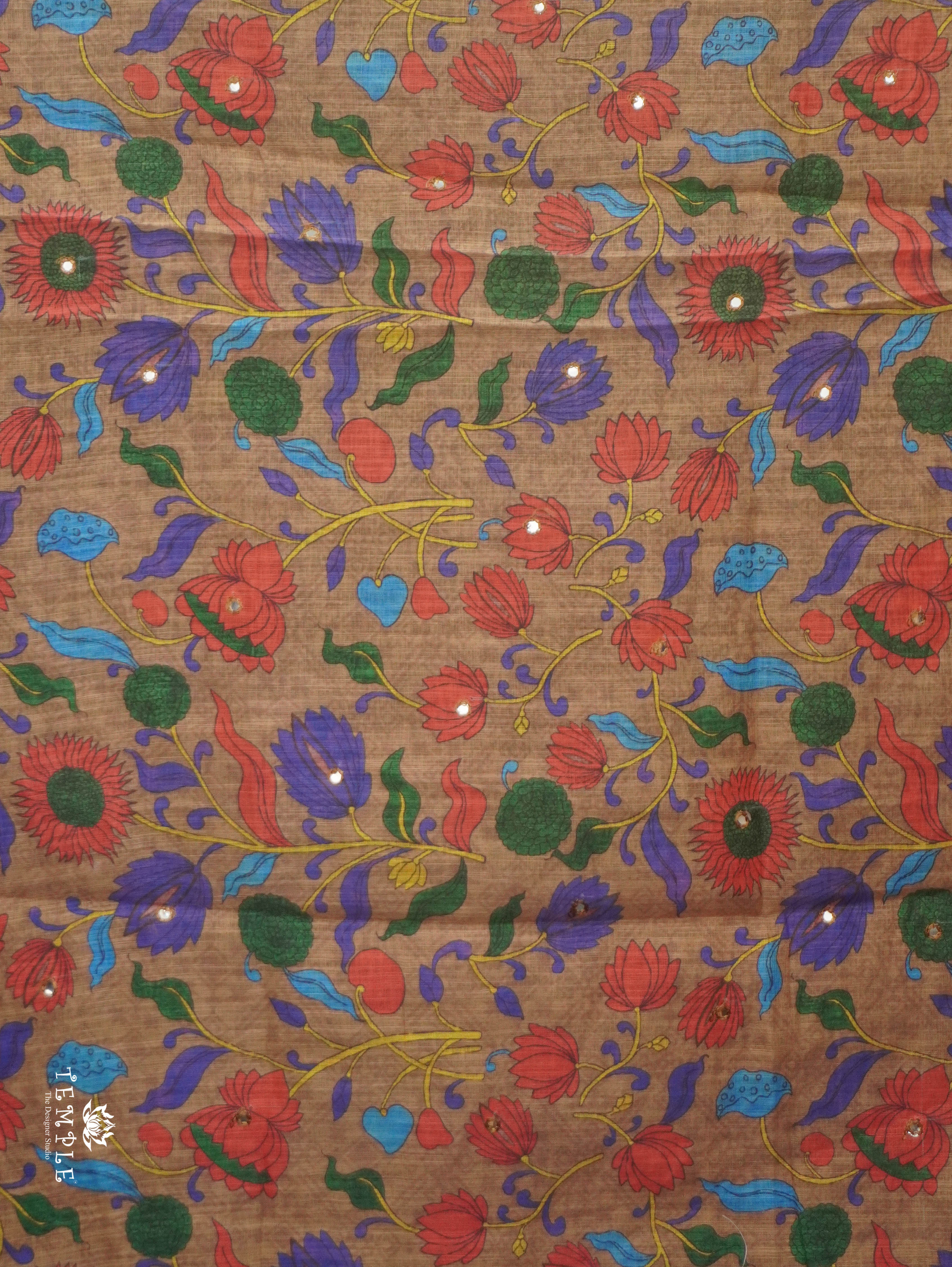 Linen Cotton Saree | TTDS3142