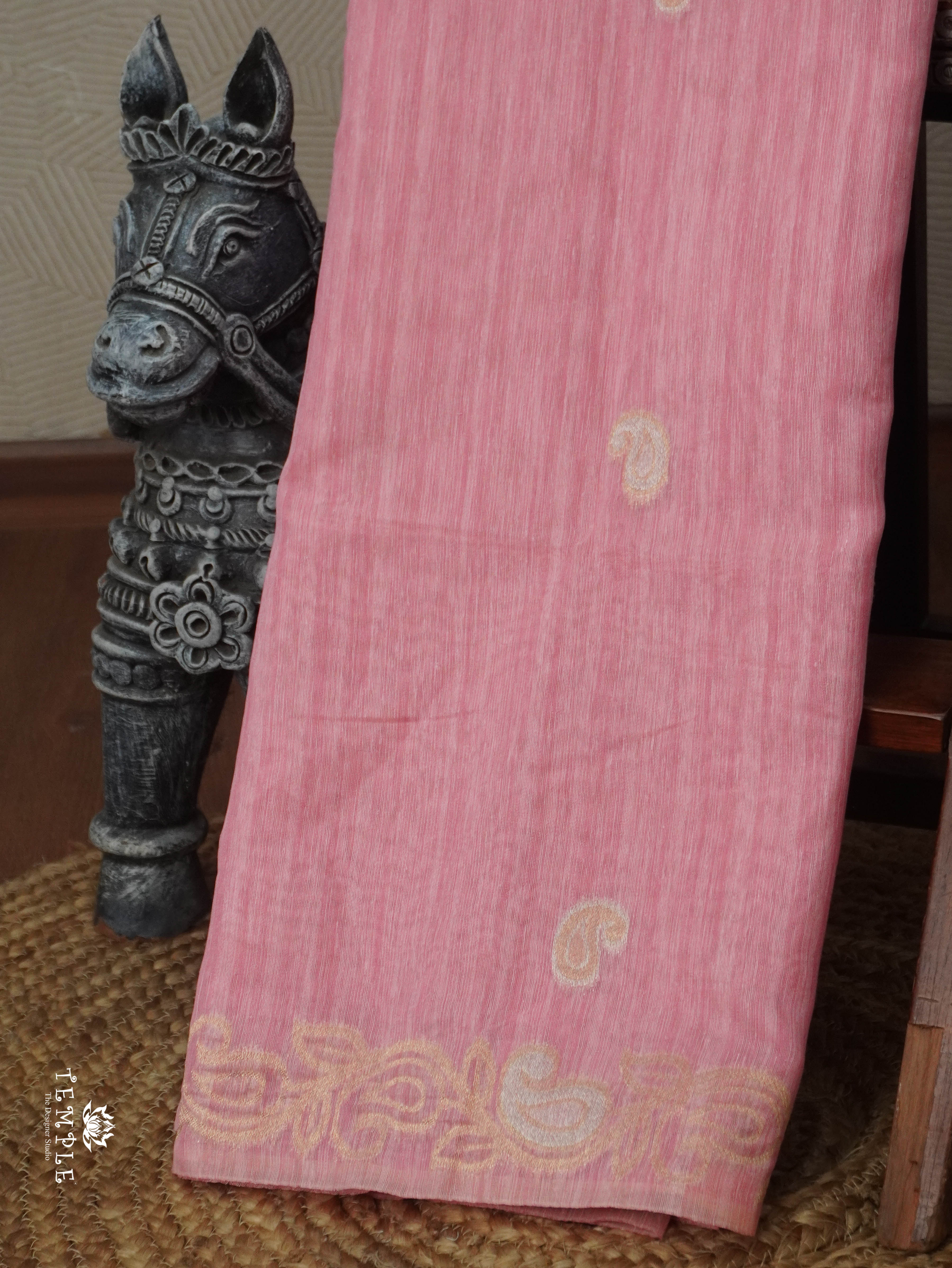 Linen Silk Saree | TTDS3151