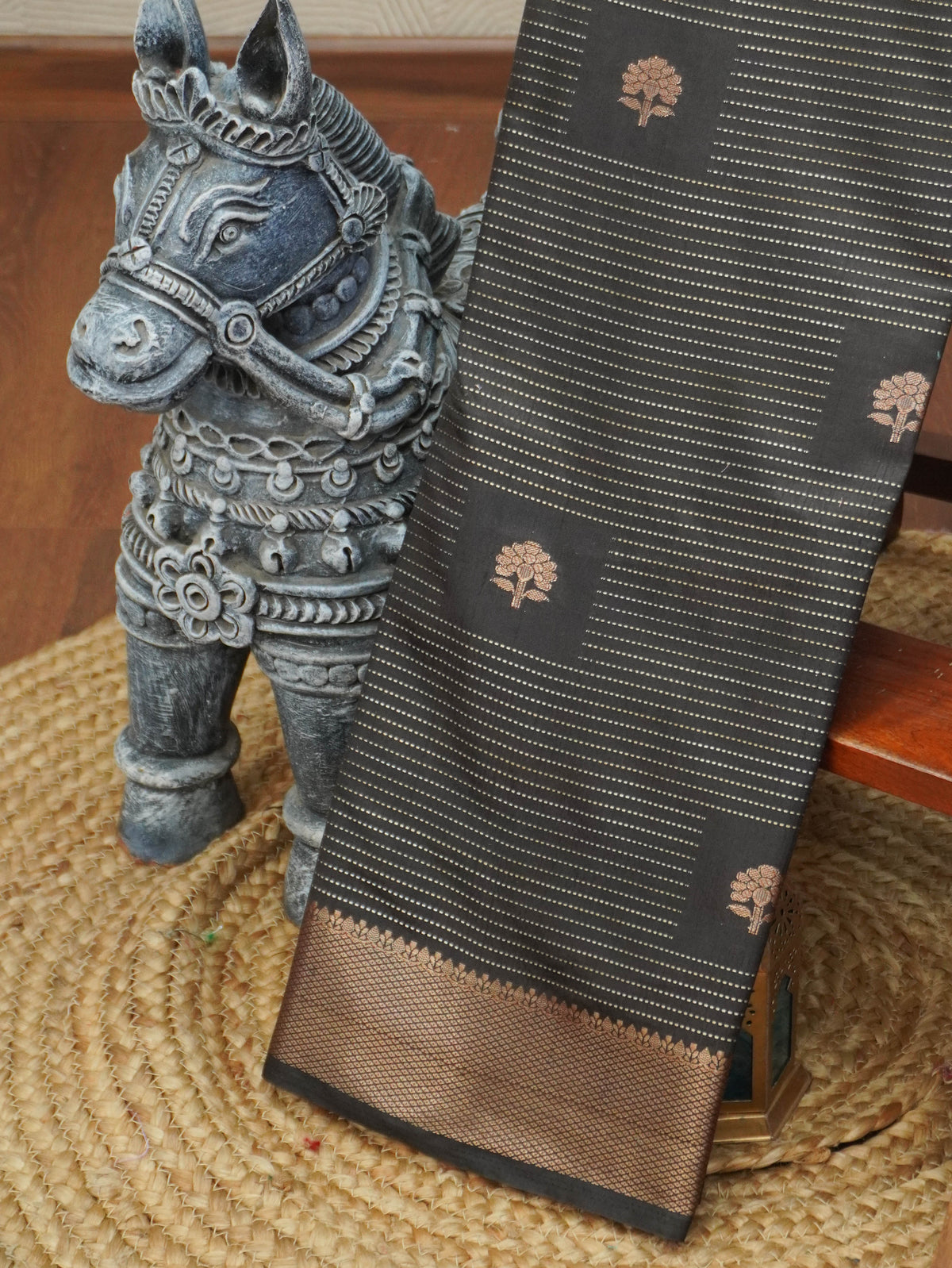 Semi Tussar Silk Saree | TTDS3565