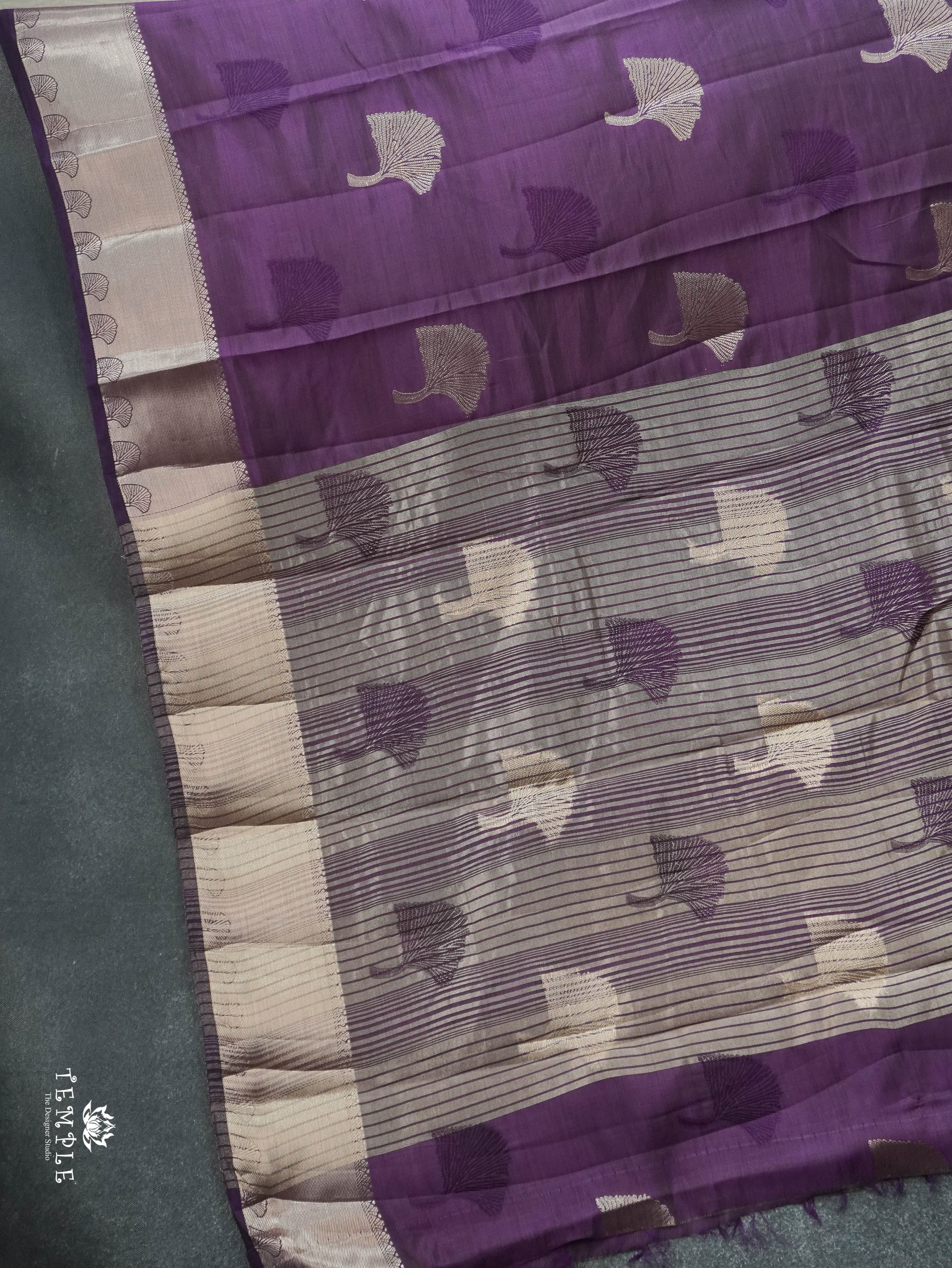 Semi Tussar Silk Saree | TTDS3146 .