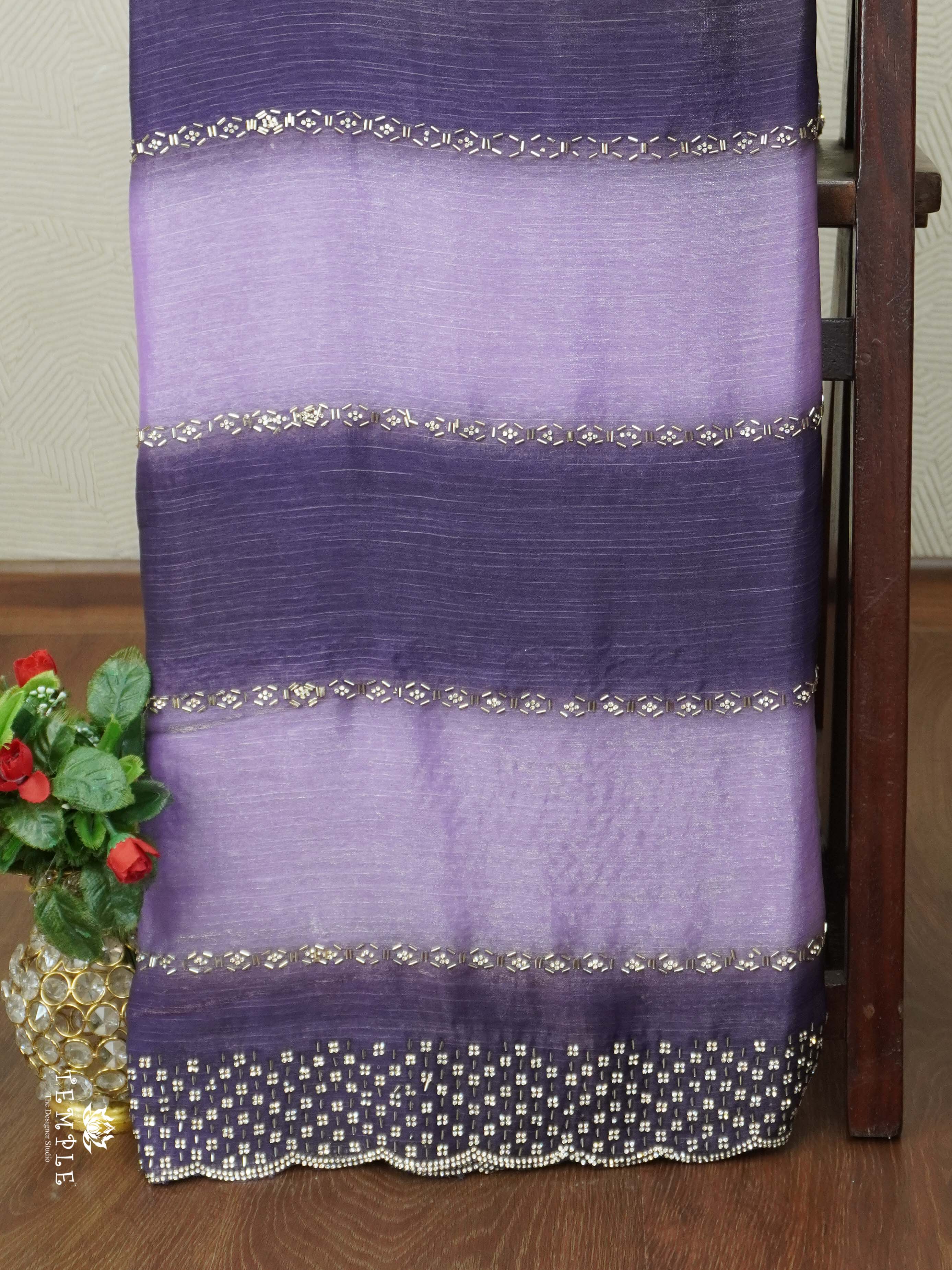 Designer Saree With Beads Work | TTDS2650