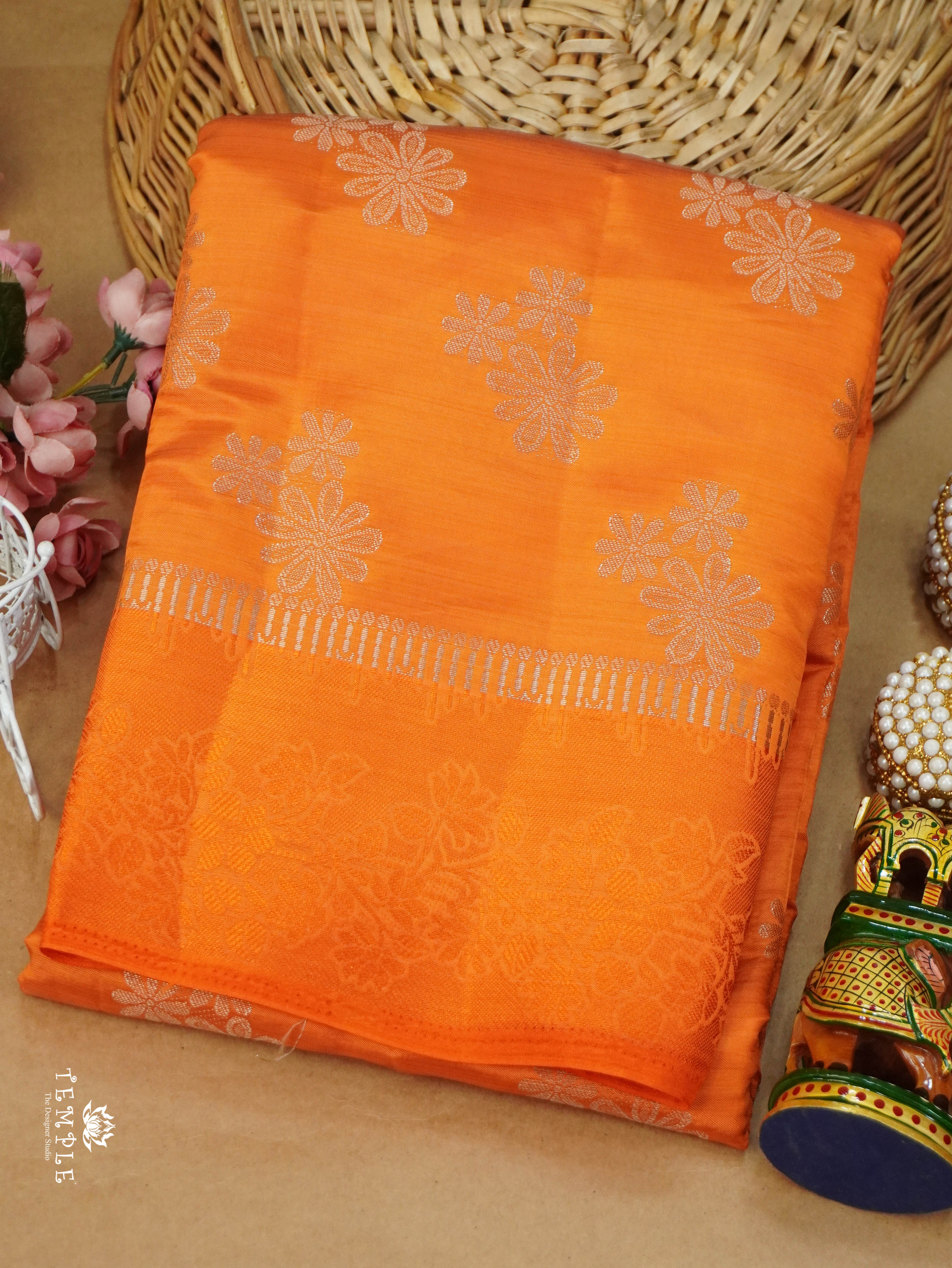 Semi Tussar Silk Saree | TTDS3149