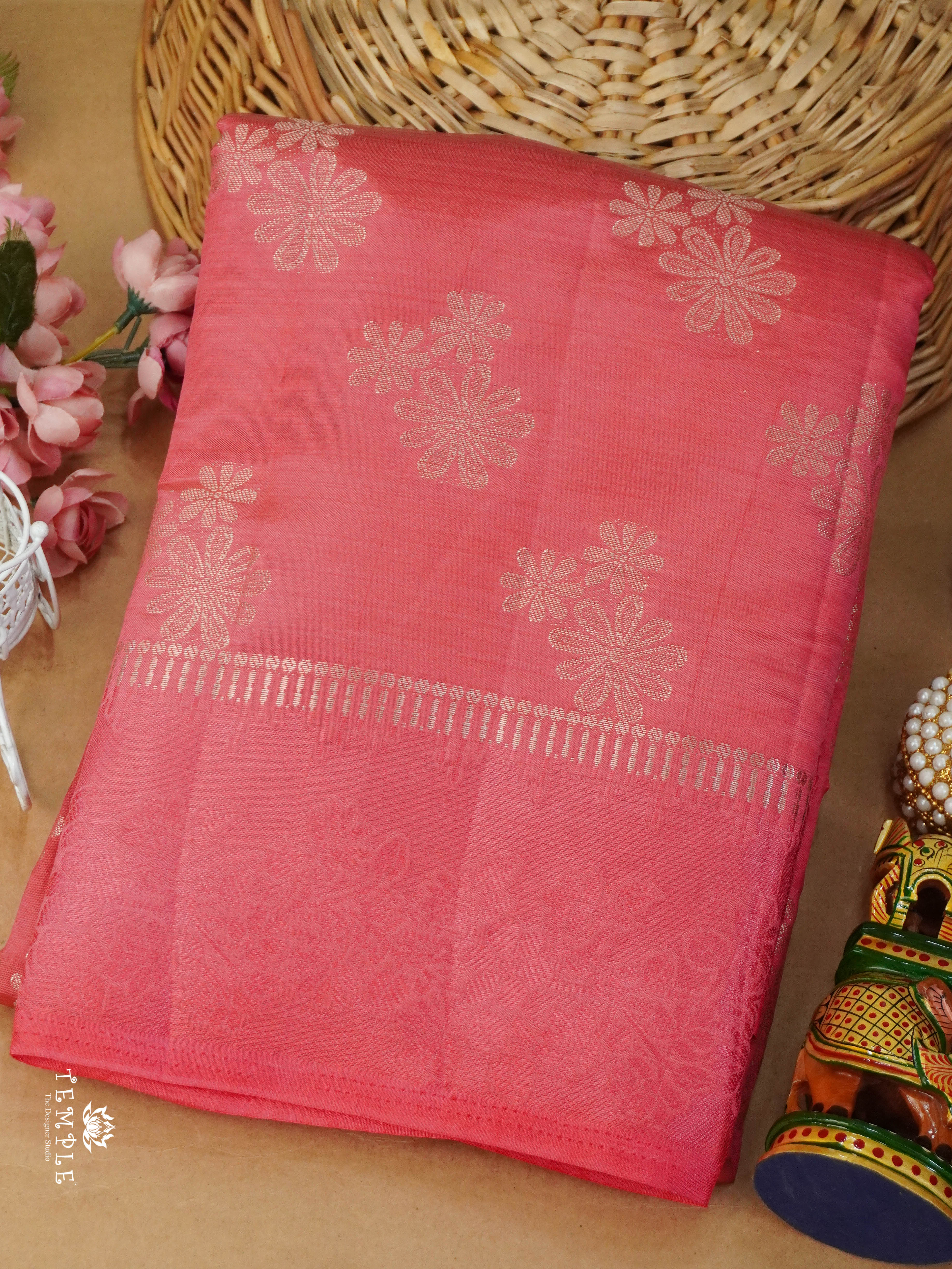Semi Tussar Silk Saree | TTDS3149
