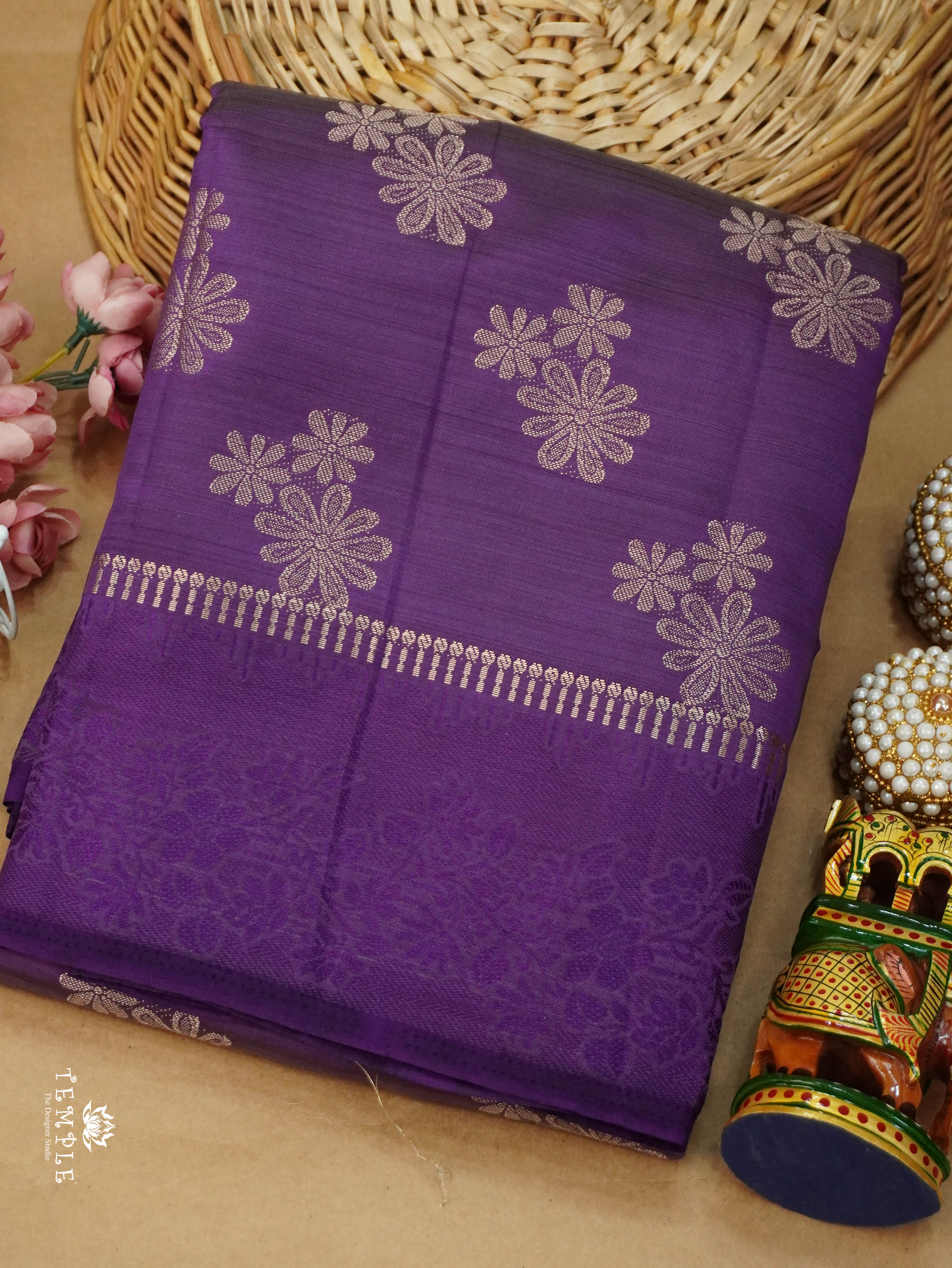 Semi Tussar Silk Saree | TTDS3149