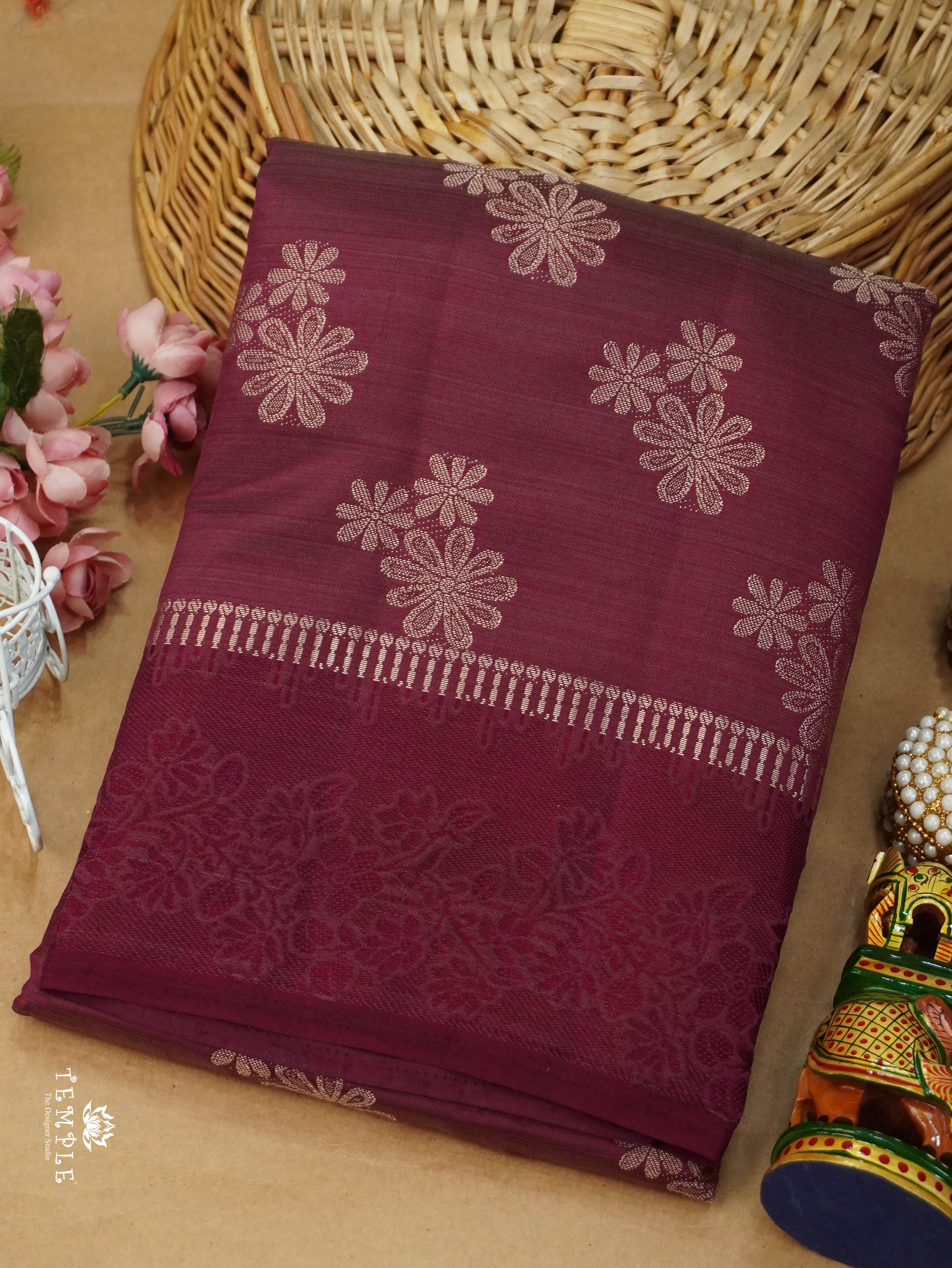 Semi Tussar Silk Saree | TTDS3149