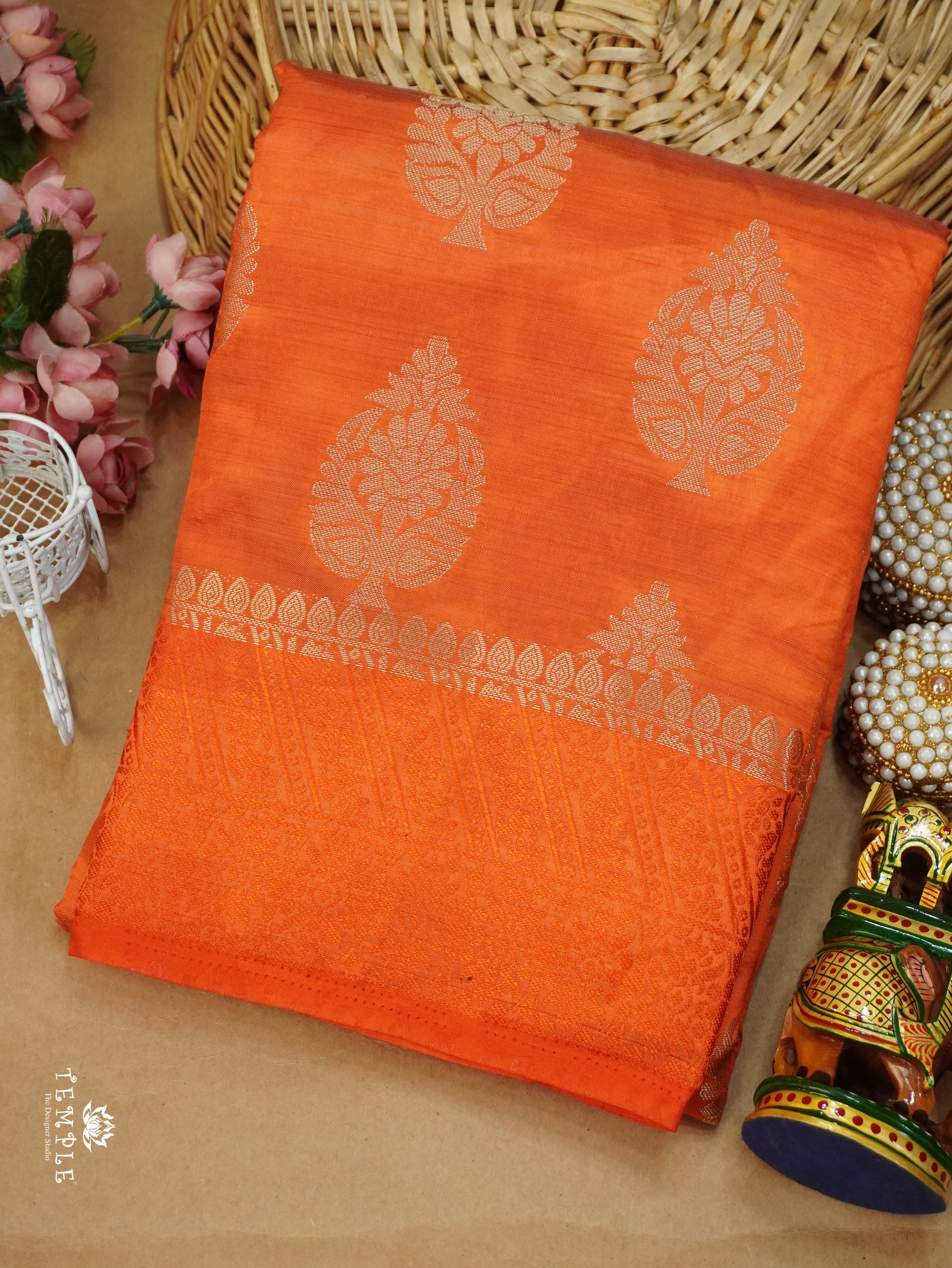 Semi Tussar Silk Saree | TTDS3150