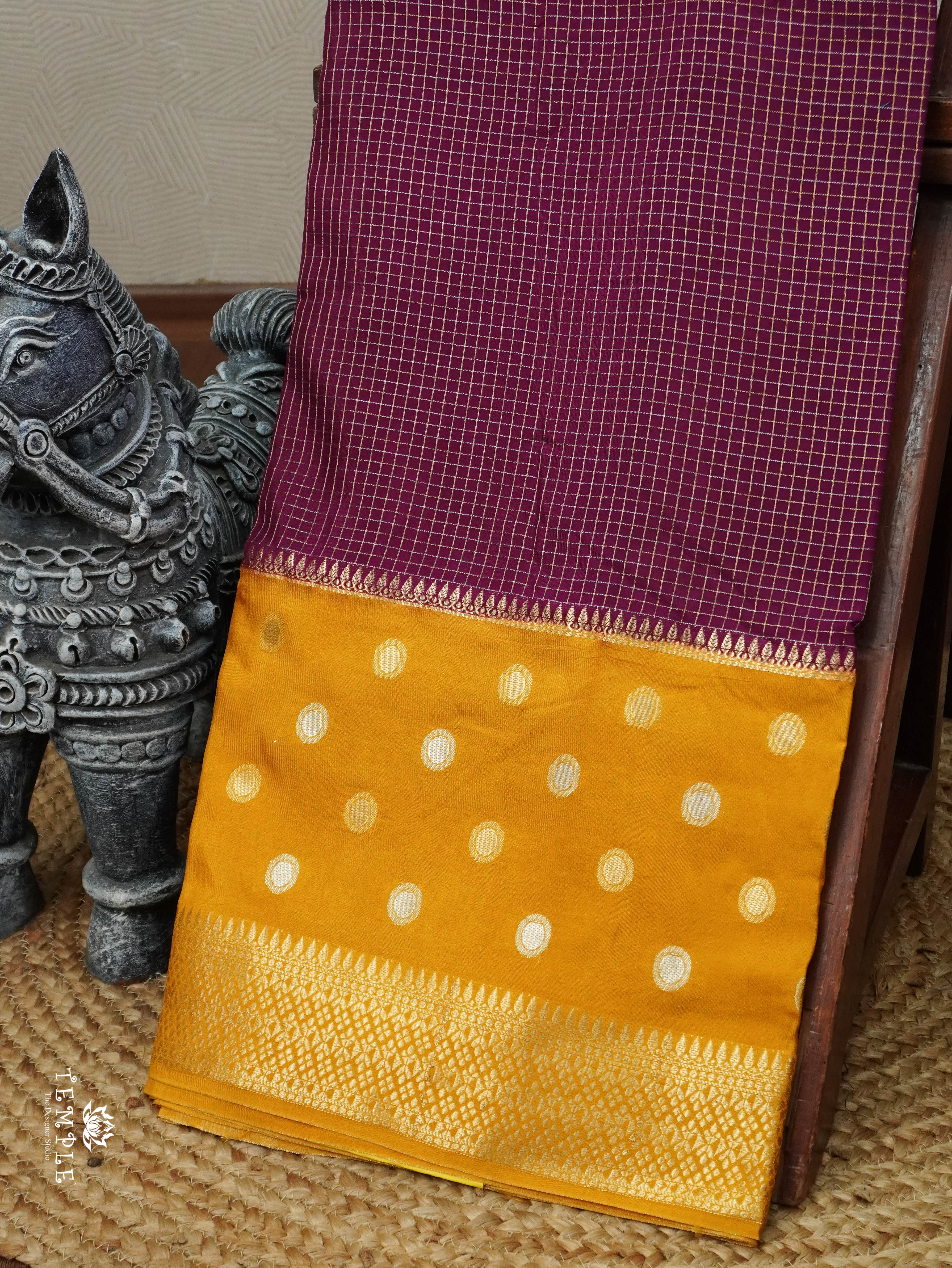 Semi Mysore Silk Saree | TTDS3153